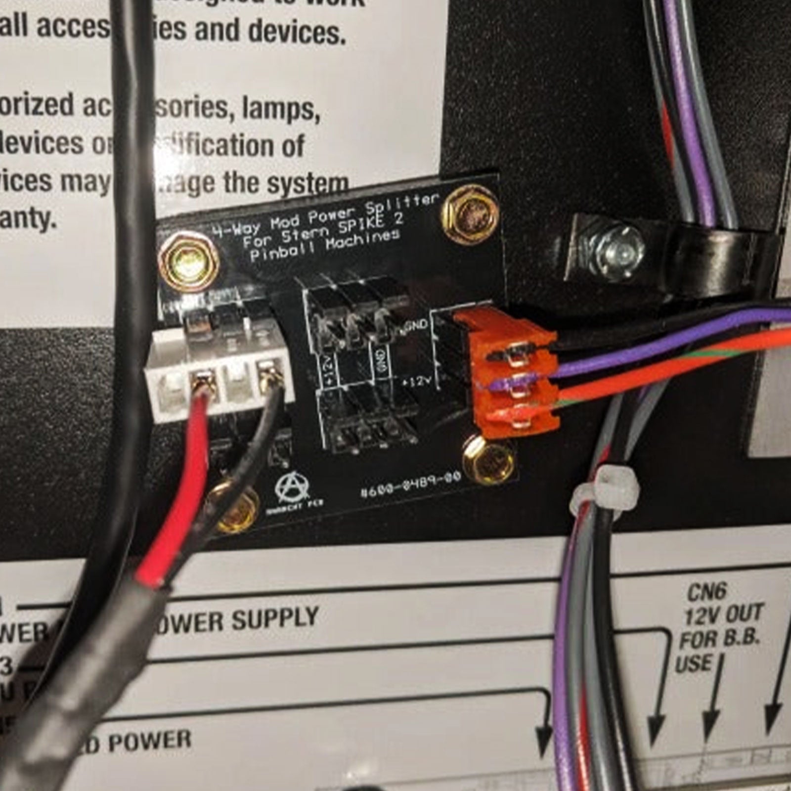 Nitro Pinball Sales Parts & Accessories 4 Way Stern Spike Splitter