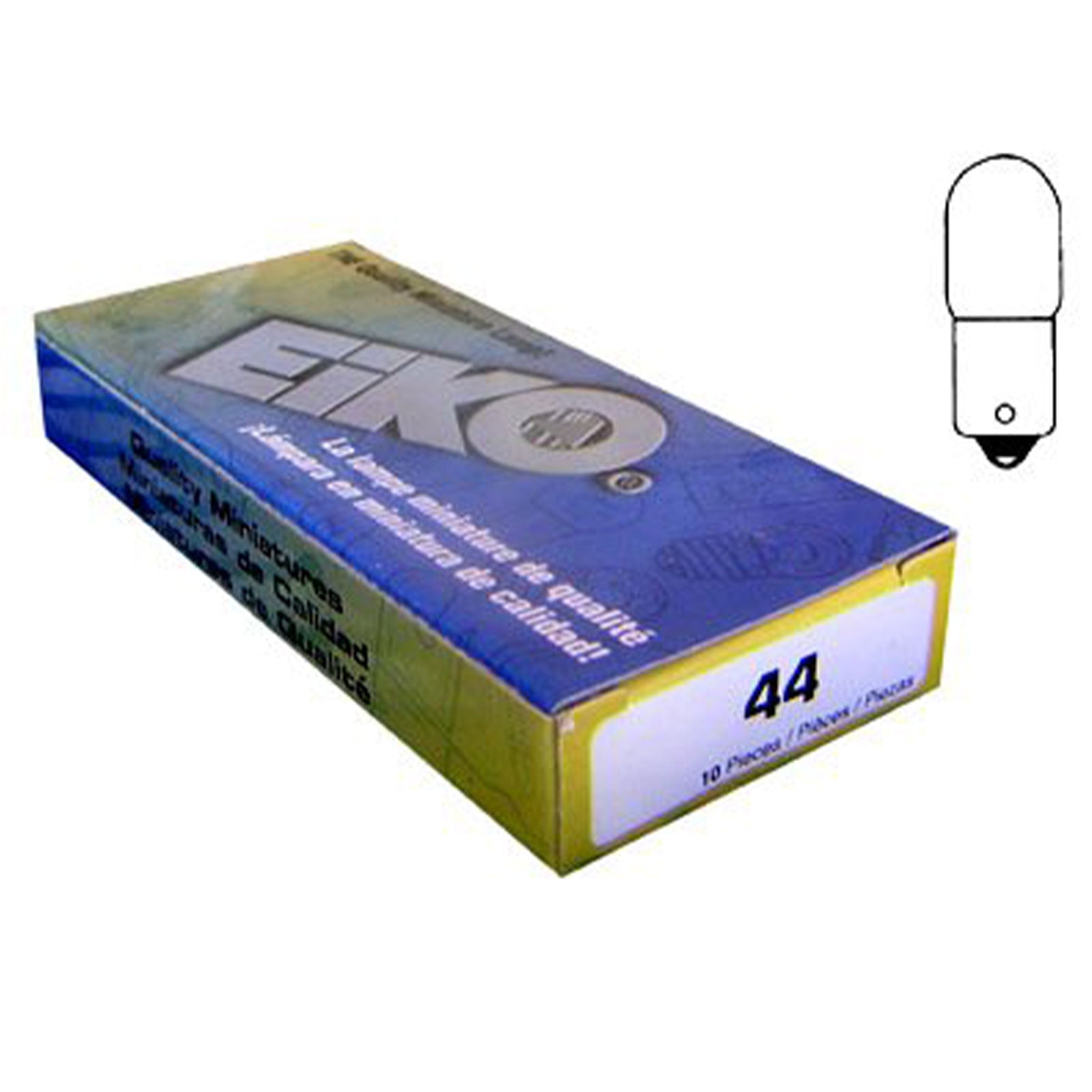 Nitro Pinball Sales Parts & Accessories #44 Bulbs (Pack of 10) - Bayonet