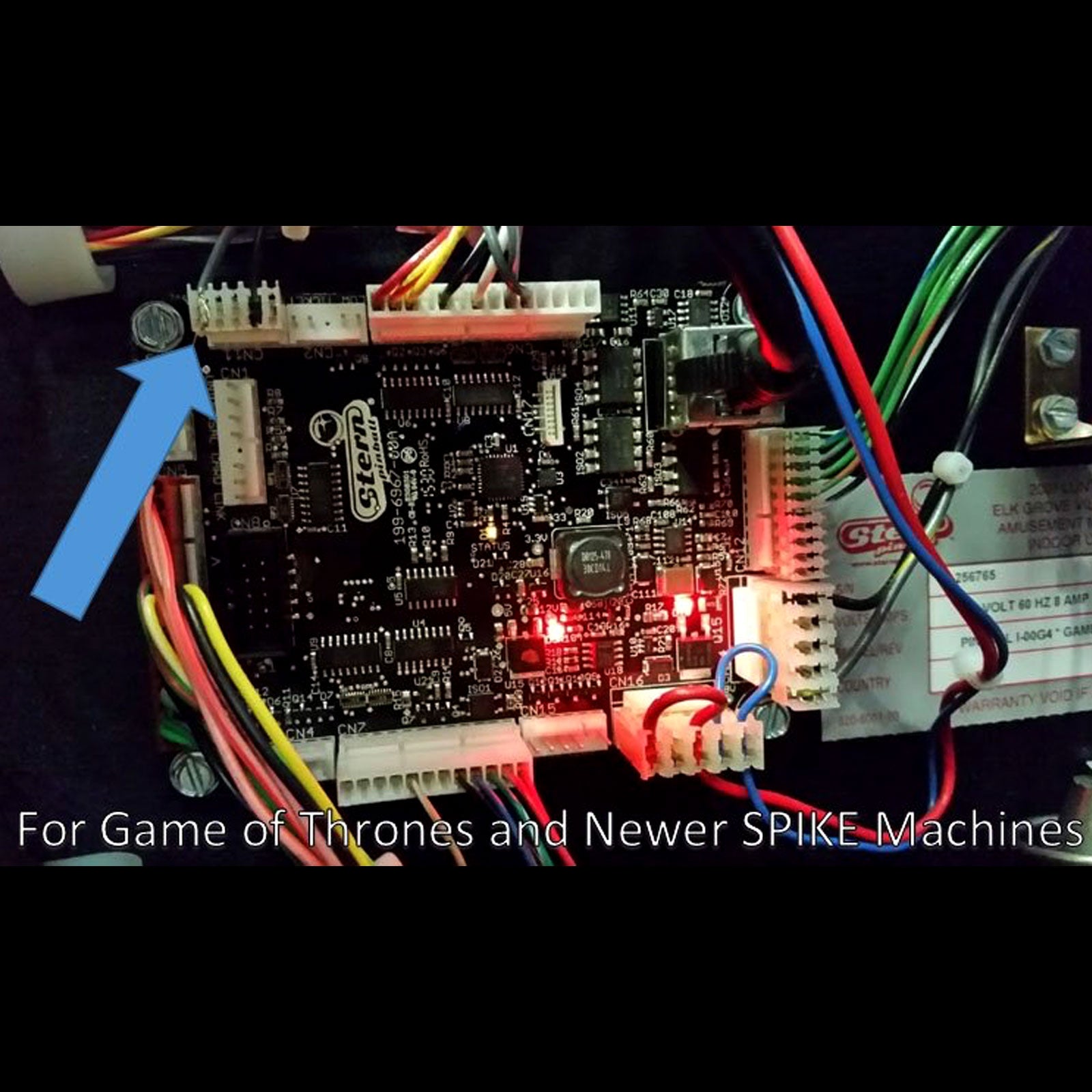 Nitro Pinball Sales Parts & Accessories Adapter - Power Adapter Spike 12v - 6" Long