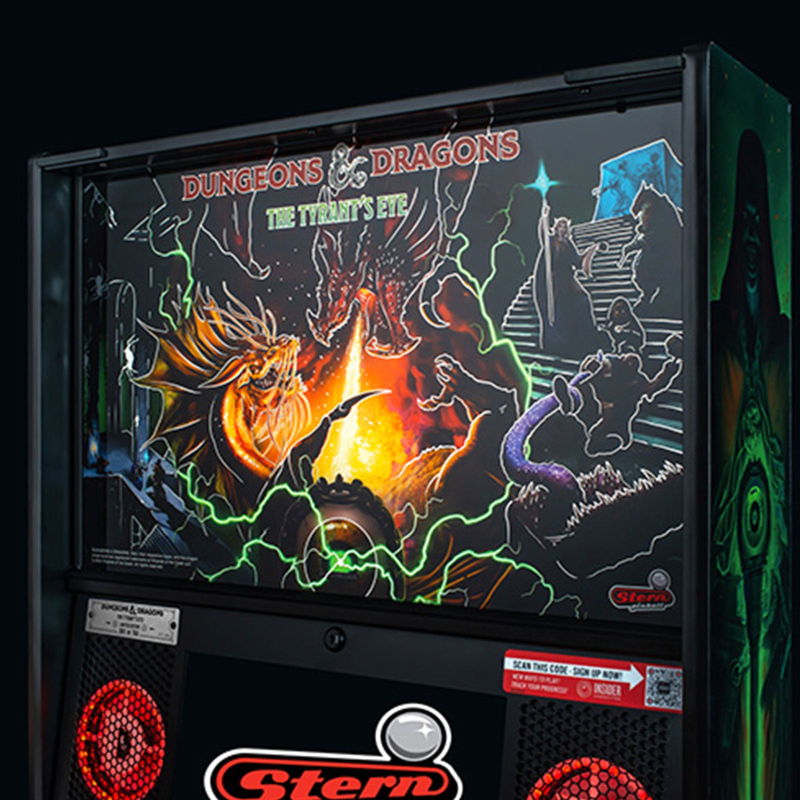 Nitro Pinball Sales Stern Pinball Machine Dungeons & Dragons: The Tyrant’s Eye LIMITED EDITION