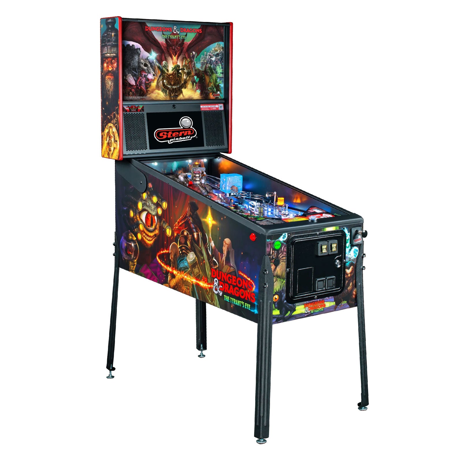 Nitro Pinball Sales Stern Pinball Machine Dungeons & Dragons: The Tyrant’s Eye PRO