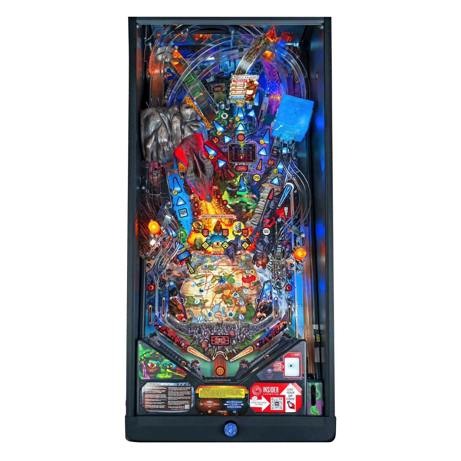 Nitro Pinball Sales Stern Pinball Machine Dungeons & Dragons: The Tyrant’s Eye PRO