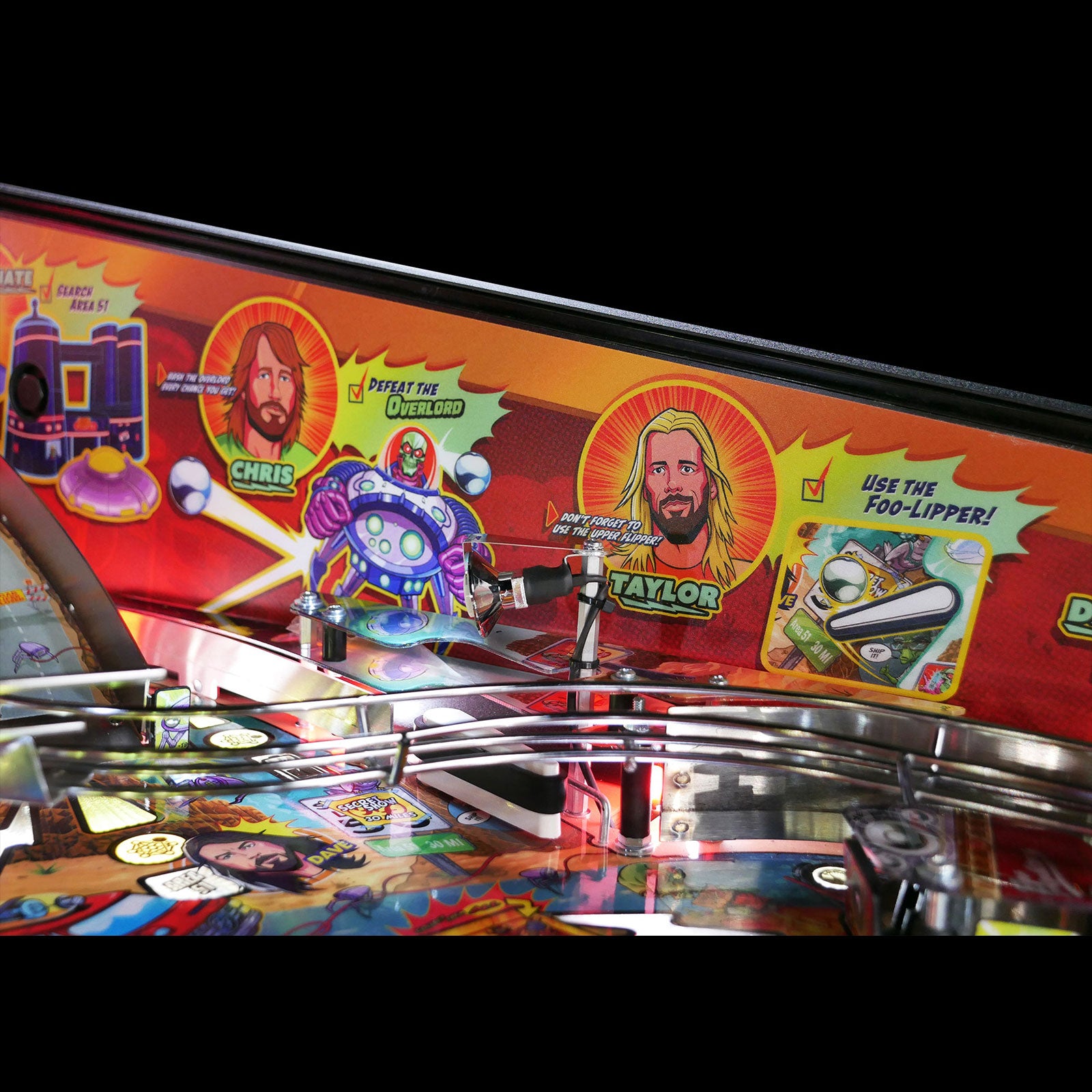Nitro Pinball Sales Parts & Accessories FOO FIGHTERS INSIDE ART BLADES FOR PRO MODELS