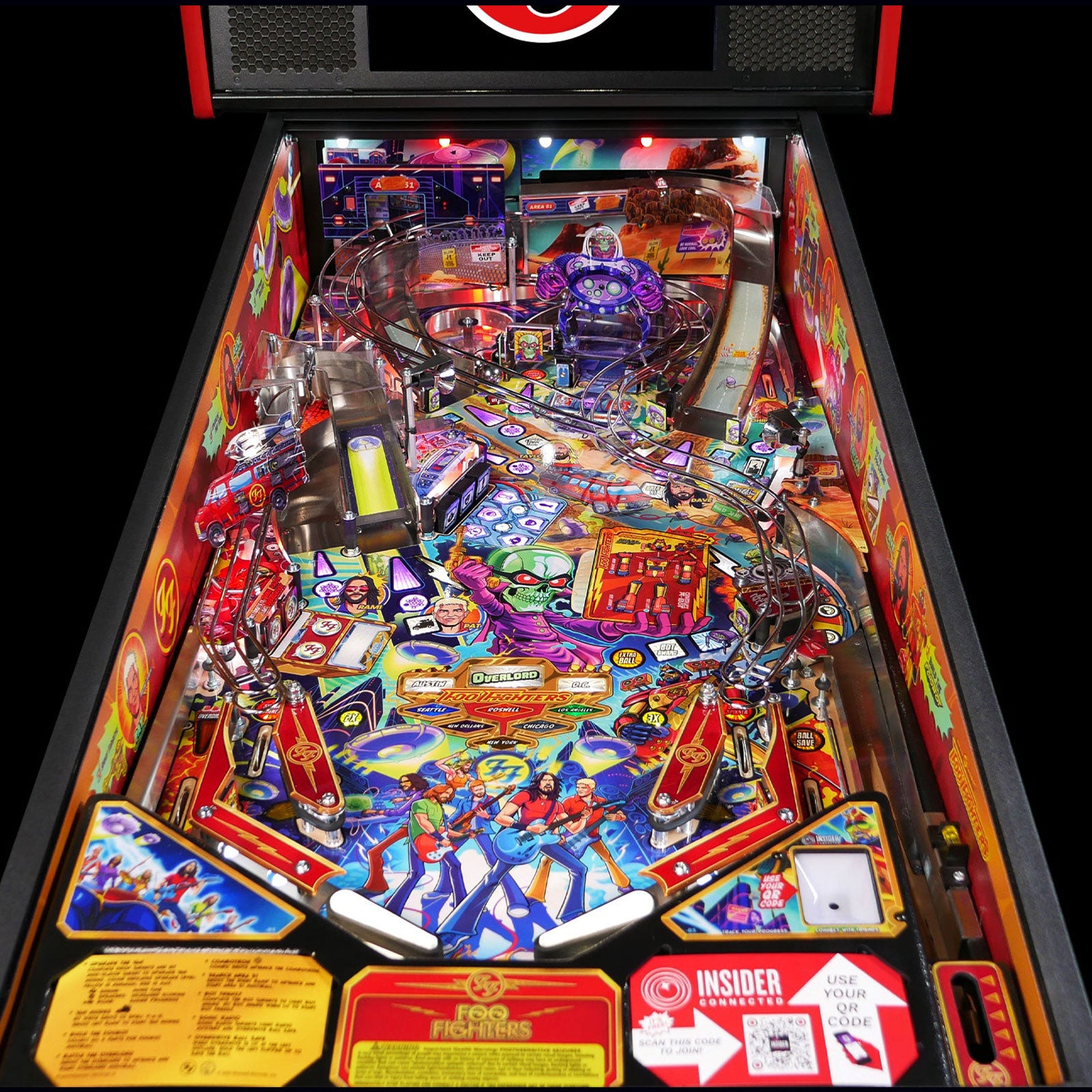 Nitro Pinball Sales Parts & Accessories FOO FIGHTERS INSIDE ART BLADES FOR PRO MODELS
