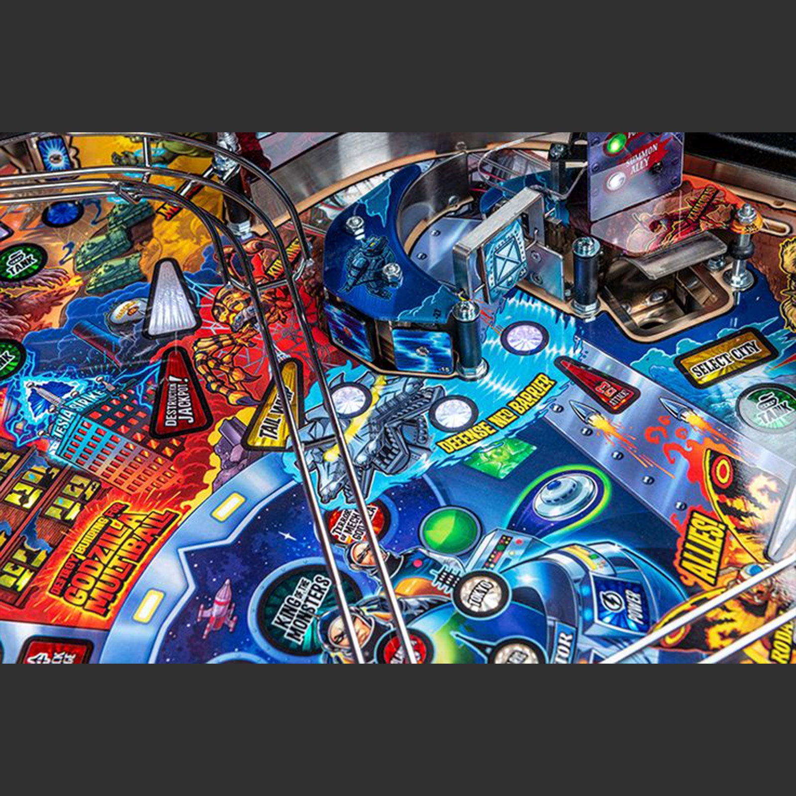 Nitro Pinball Sales USA - Stern Pinball Machine Godzilla Pro