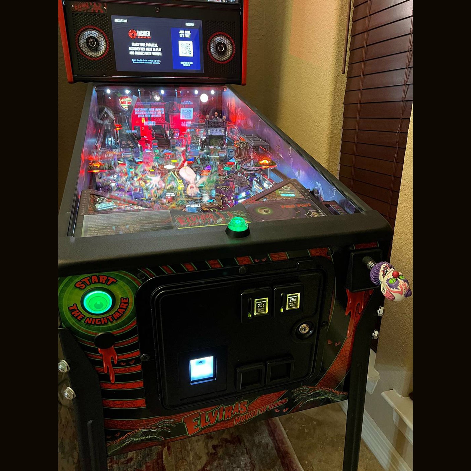 Nitro Pinball Sales Pinball Playfield Accessories Insider Connected QR Code Reader COIN DOOR Mount