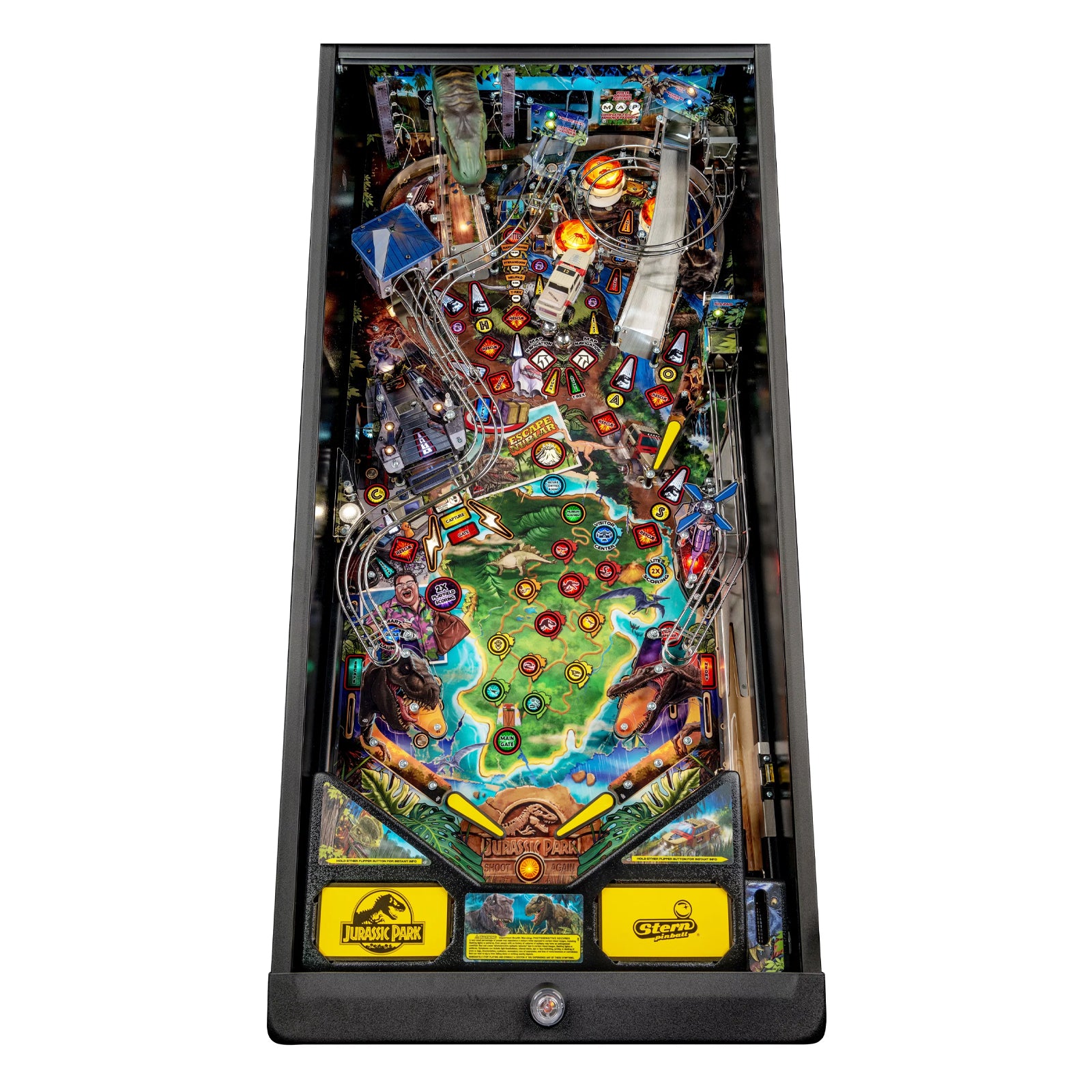 Nitro Pinball Sales USA Stern Jurassic Park PRO Stern pinball Playfield