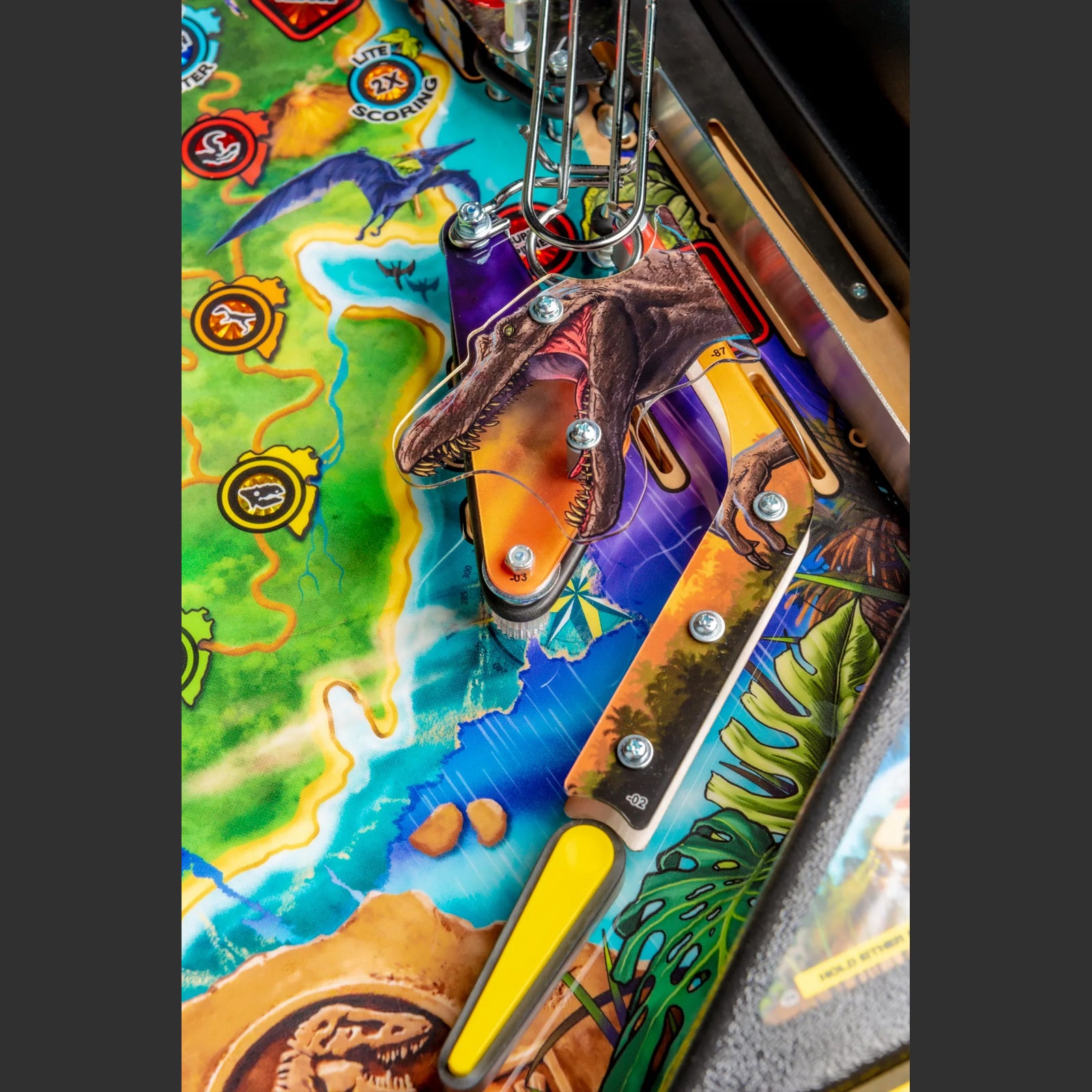 Nitro Pinball Sales USA Stern Jurassic Park PRO Stern pinball Playfield
