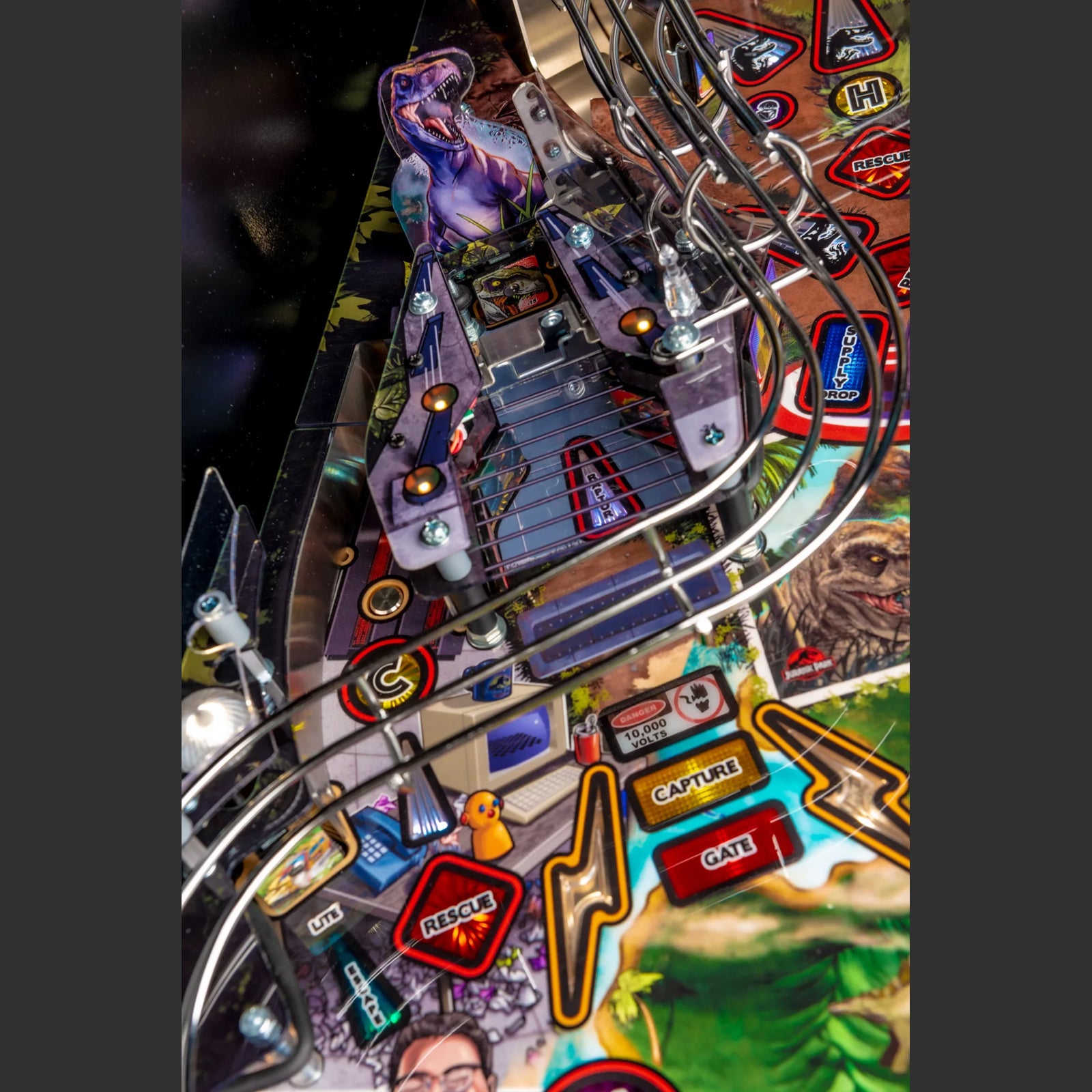Nitro Pinball Sales USA Stern Jurassic Park PRO Stern pinball Playfield