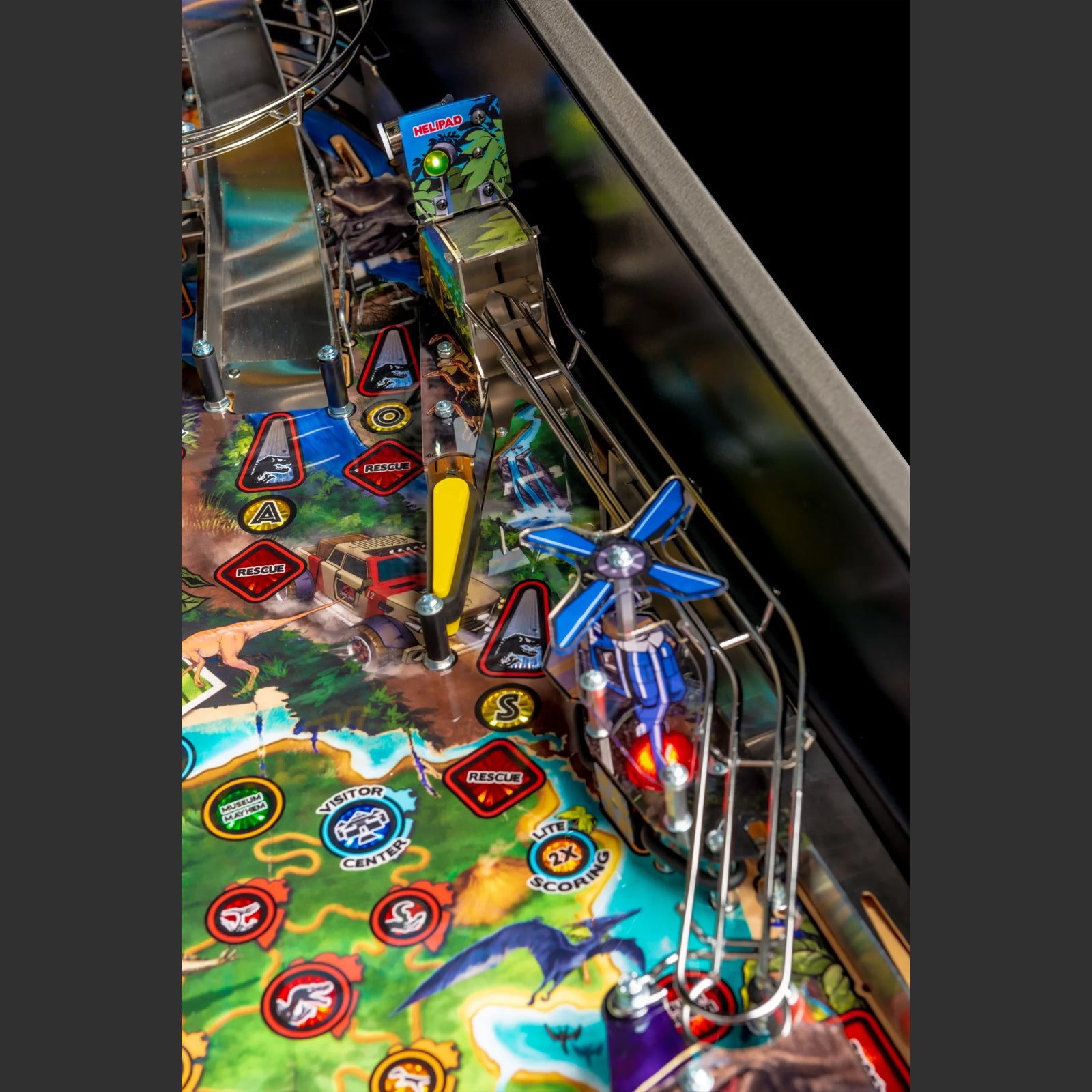 Nitro Pinball Sales USA Stern Jurassic Park PRO Stern pinball Playfield