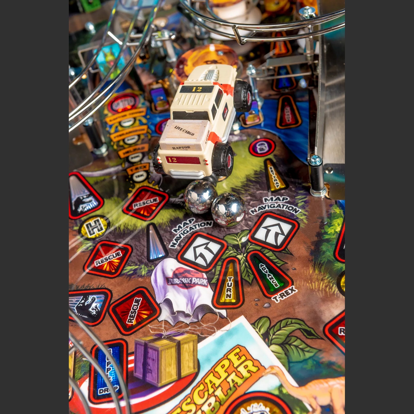 Nitro Pinball Sales USA Stern Jurassic Park PRO Stern pinball Playfield