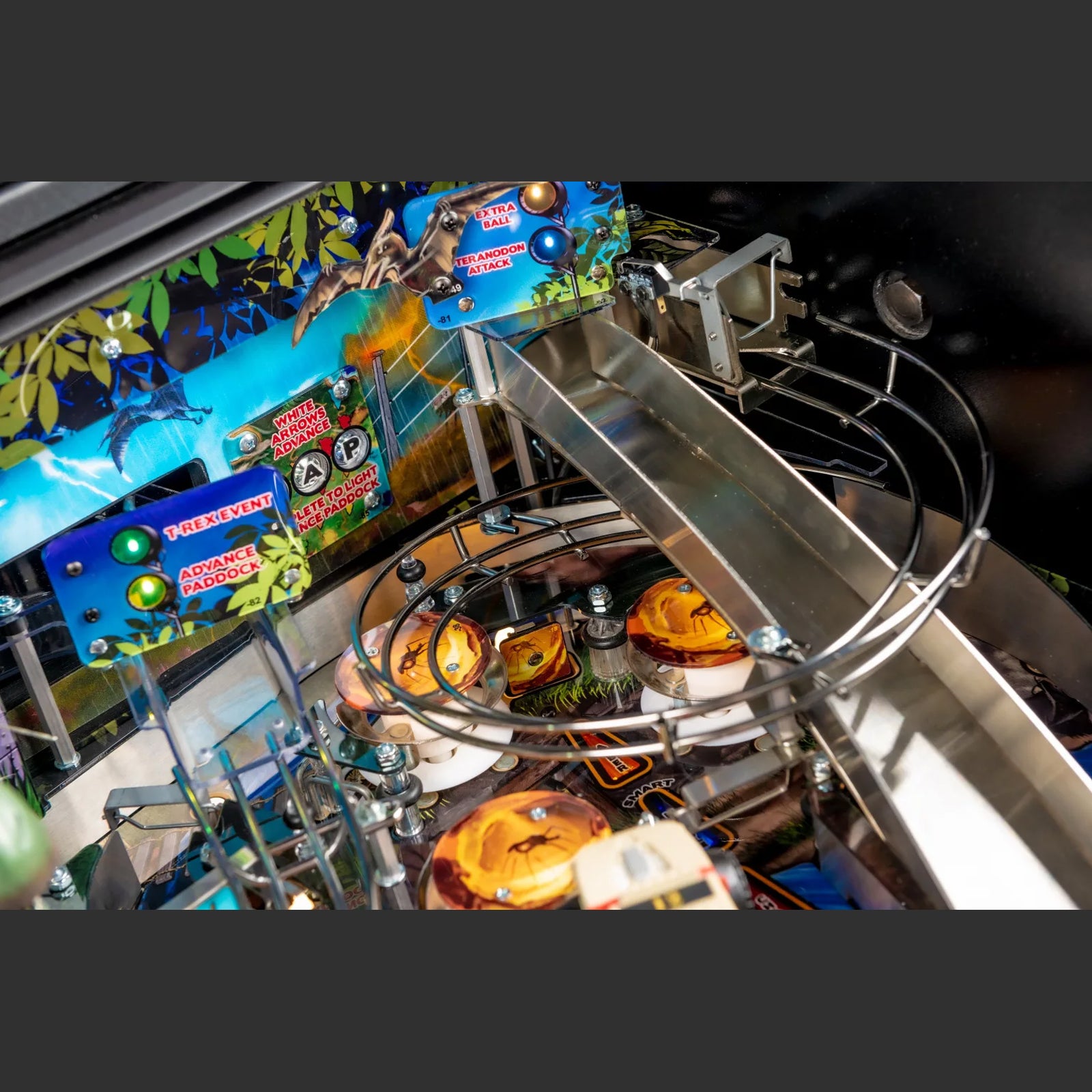 Nitro Pinball Sales USA Stern Jurassic Park PRO Stern pinball Playfield