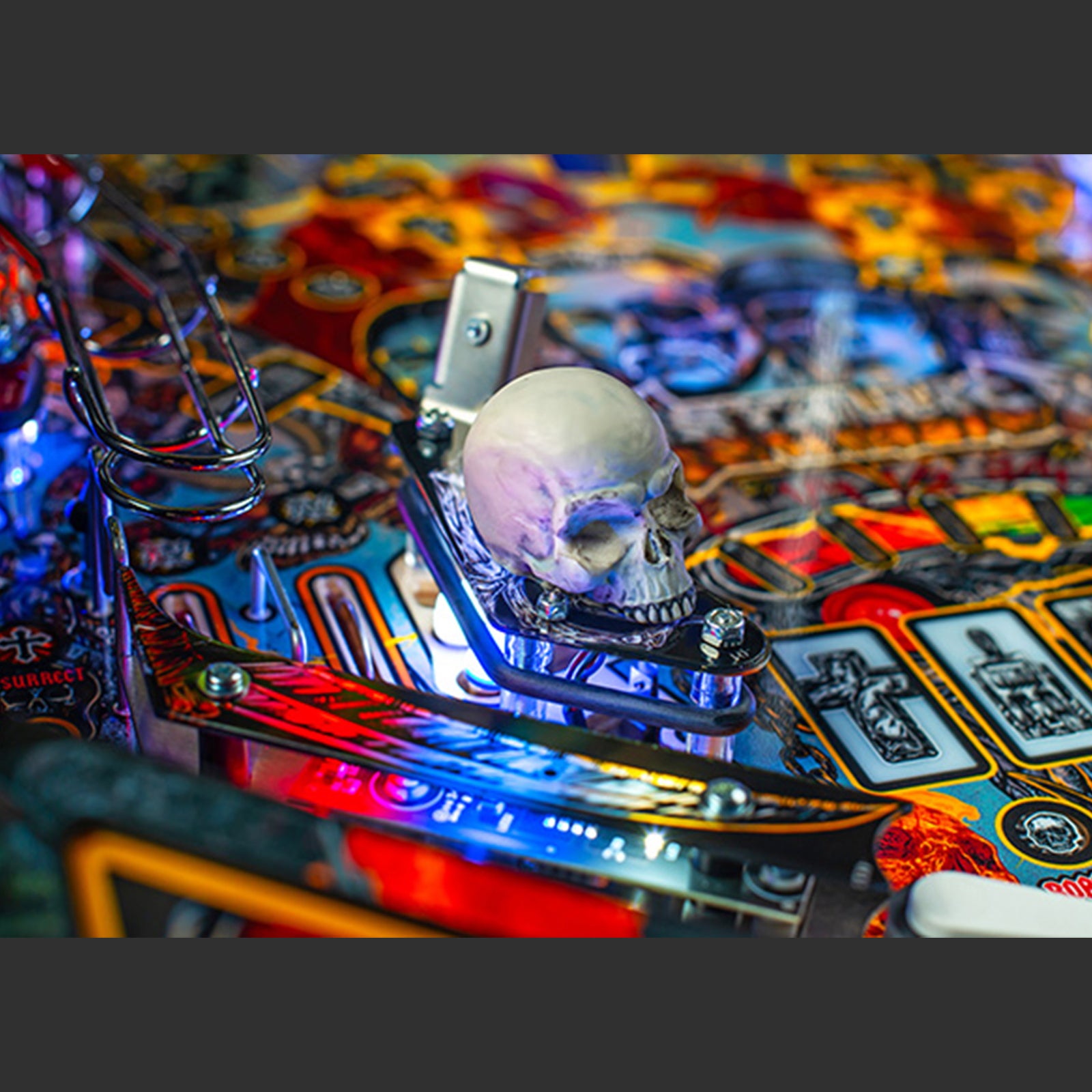 Nitro Pinball USA Sales Stern Metallica Remastered Premium Pinball Machine Playfield