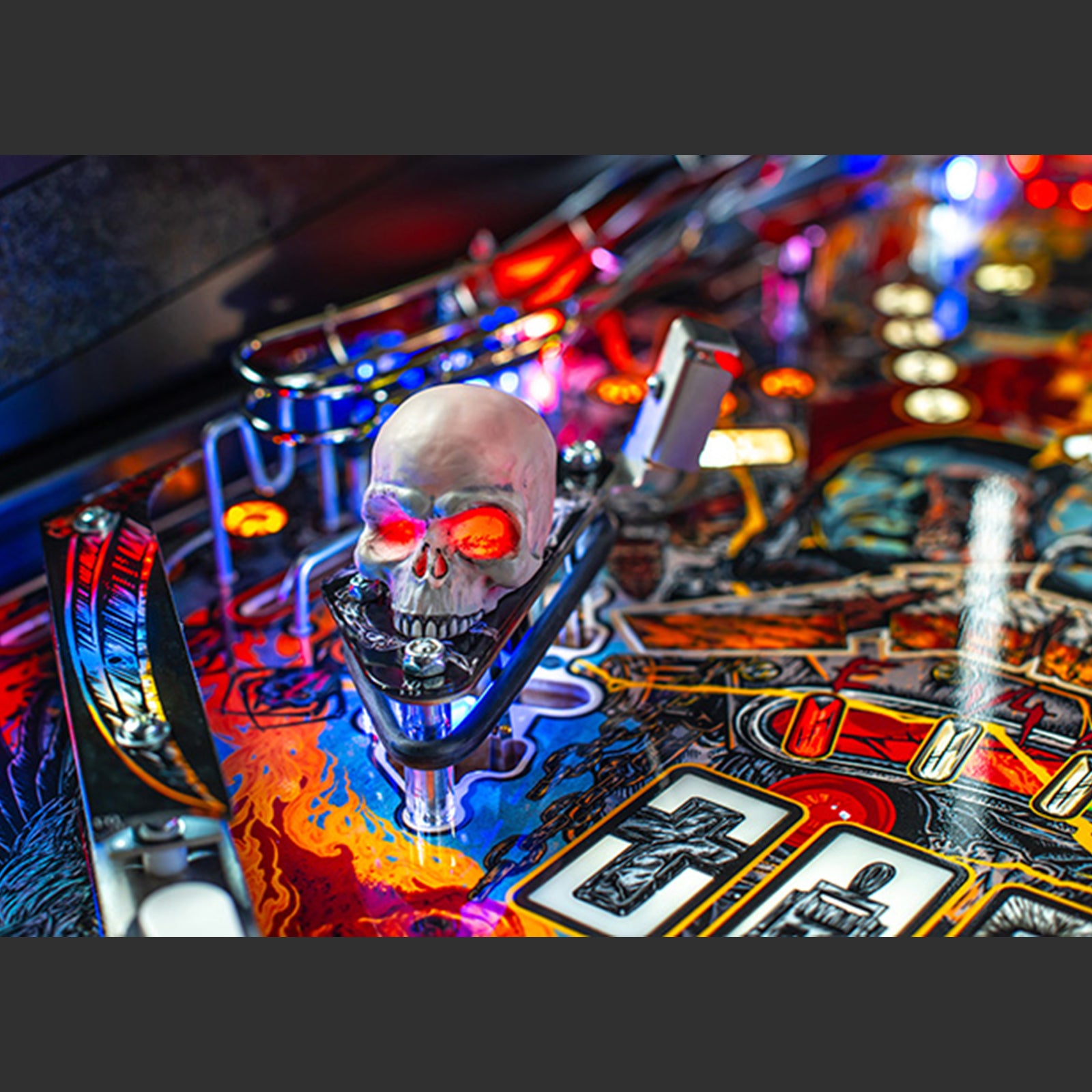 Nitro Pinball USA Sales Stern Metallica Remastered Premium Pinball Machine Playfield