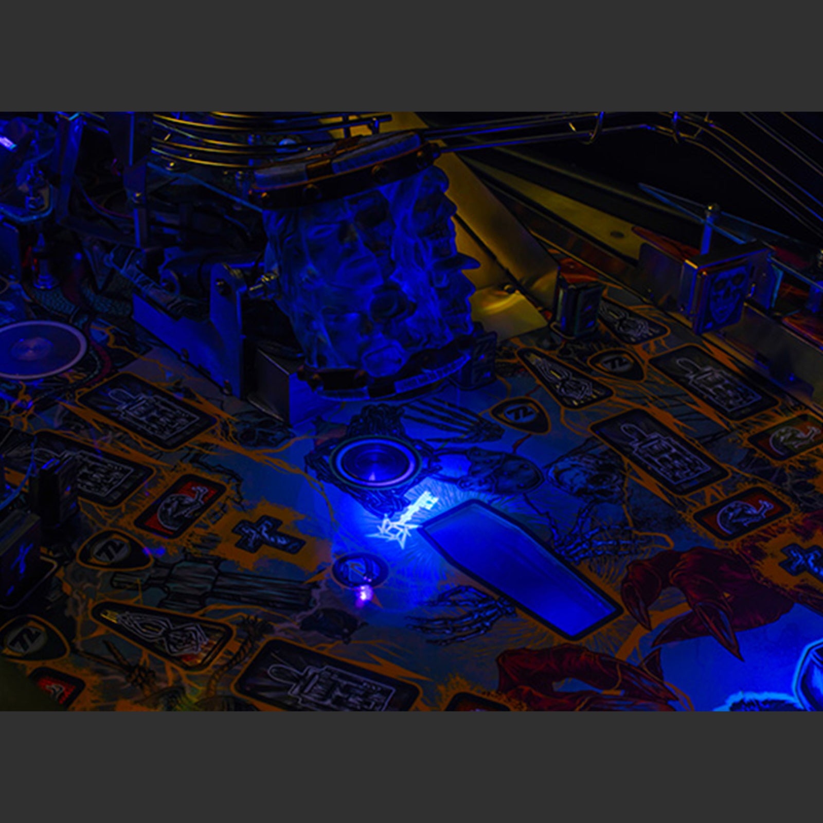 Nitro Pinball USA Sales Stern Metallica Remastered Premium Pinball Machine Playfield