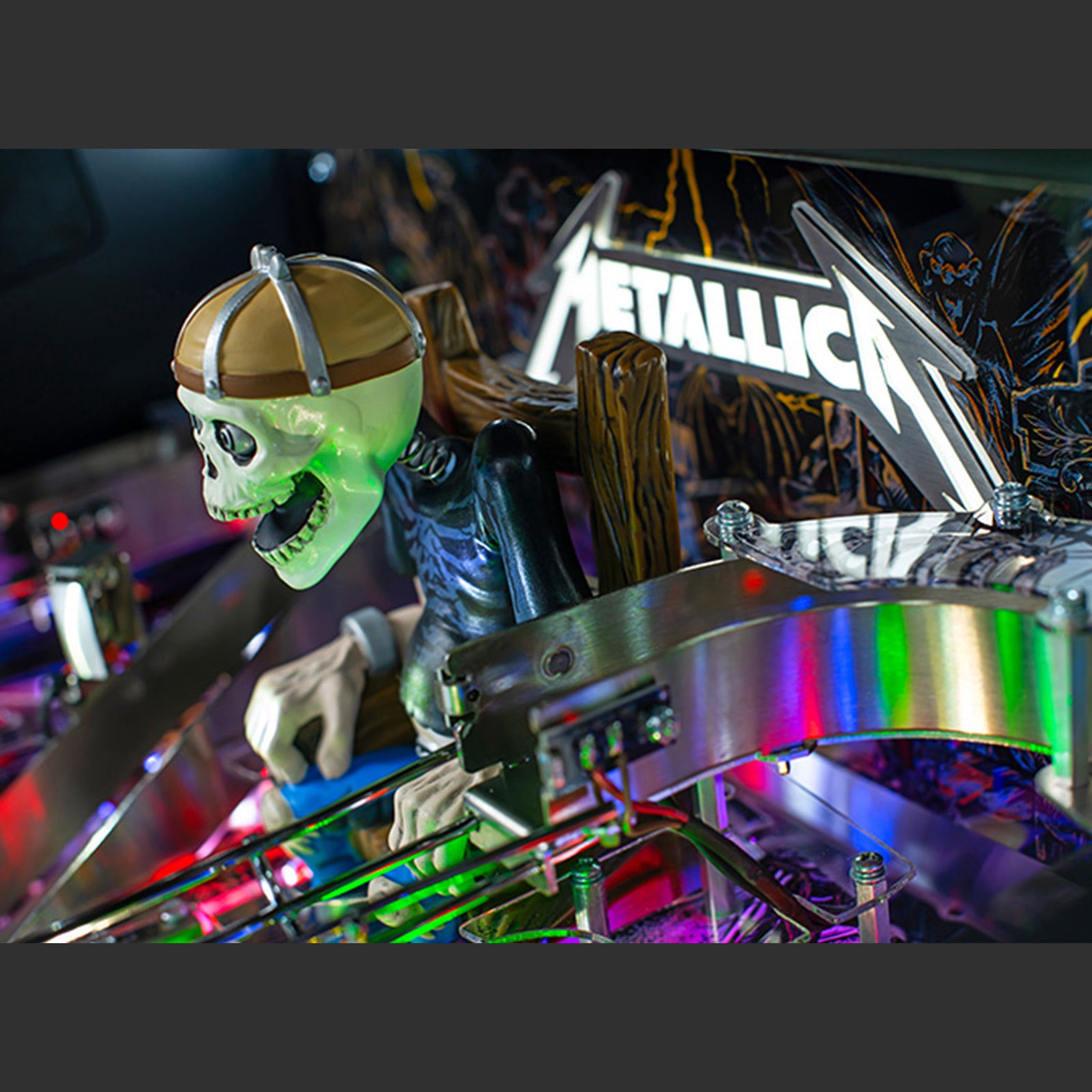 Nitro Pinball USA Sales Stern Metallica Remastered Premium Pinball Machine Playfield