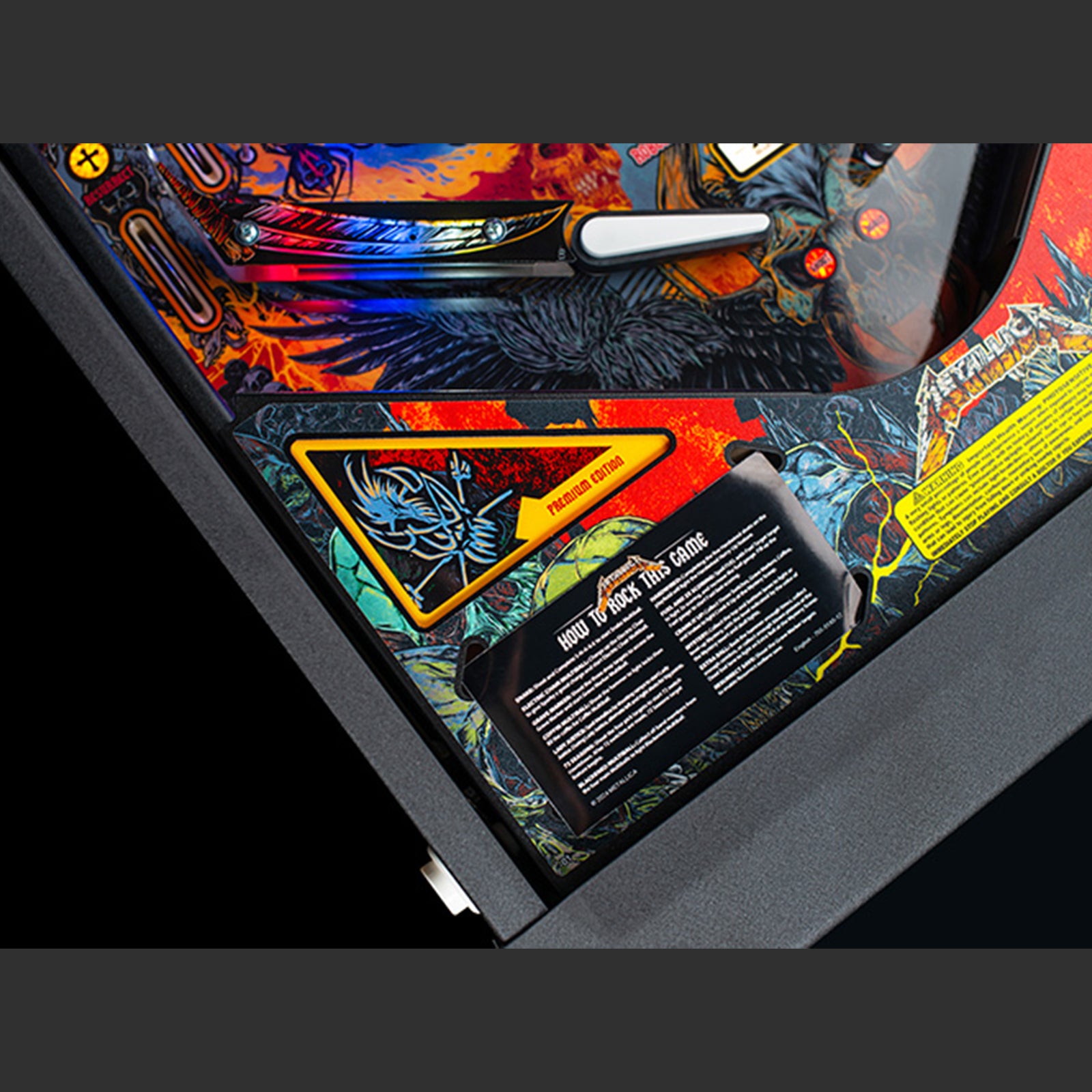 Nitro Pinball USA Sales Stern Metallica Remastered Premium Pinball Machine Playfield