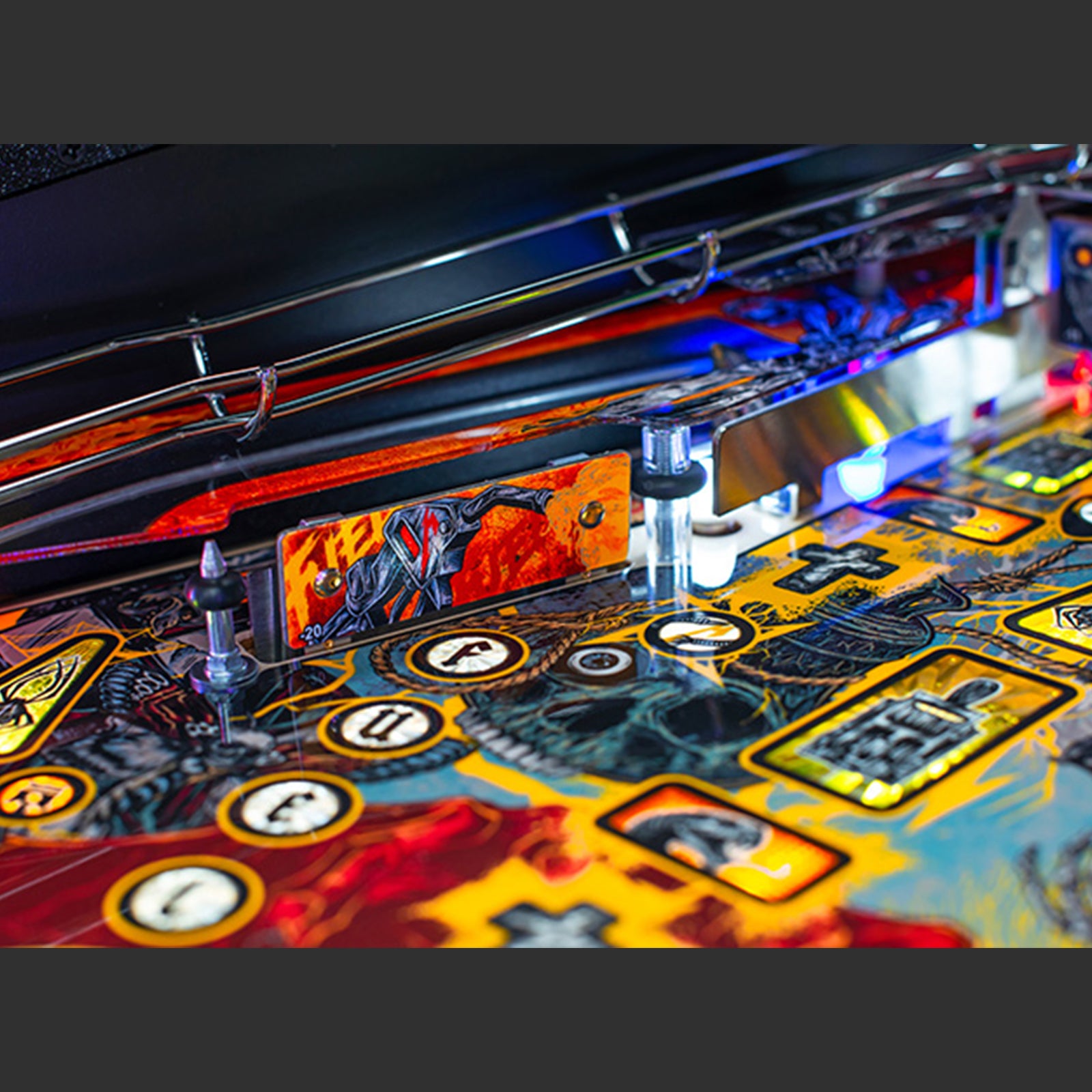 Nitro Pinball USA Sales Stern Metallica Remastered Premium Pinball Machine Playfield