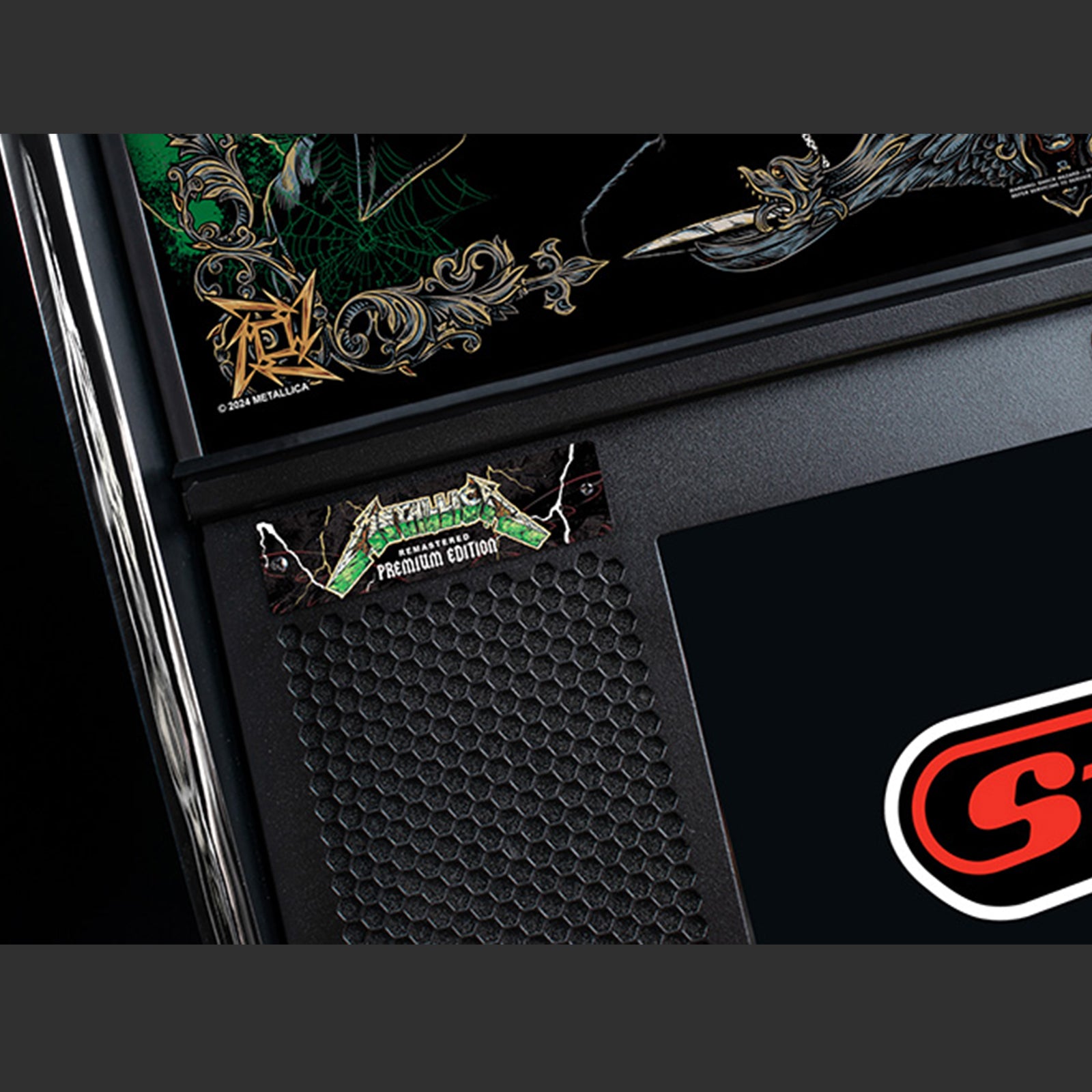 Nitro Pinball USA Sales Stern Metallica Remastered Premium Pinball Machine Playfield