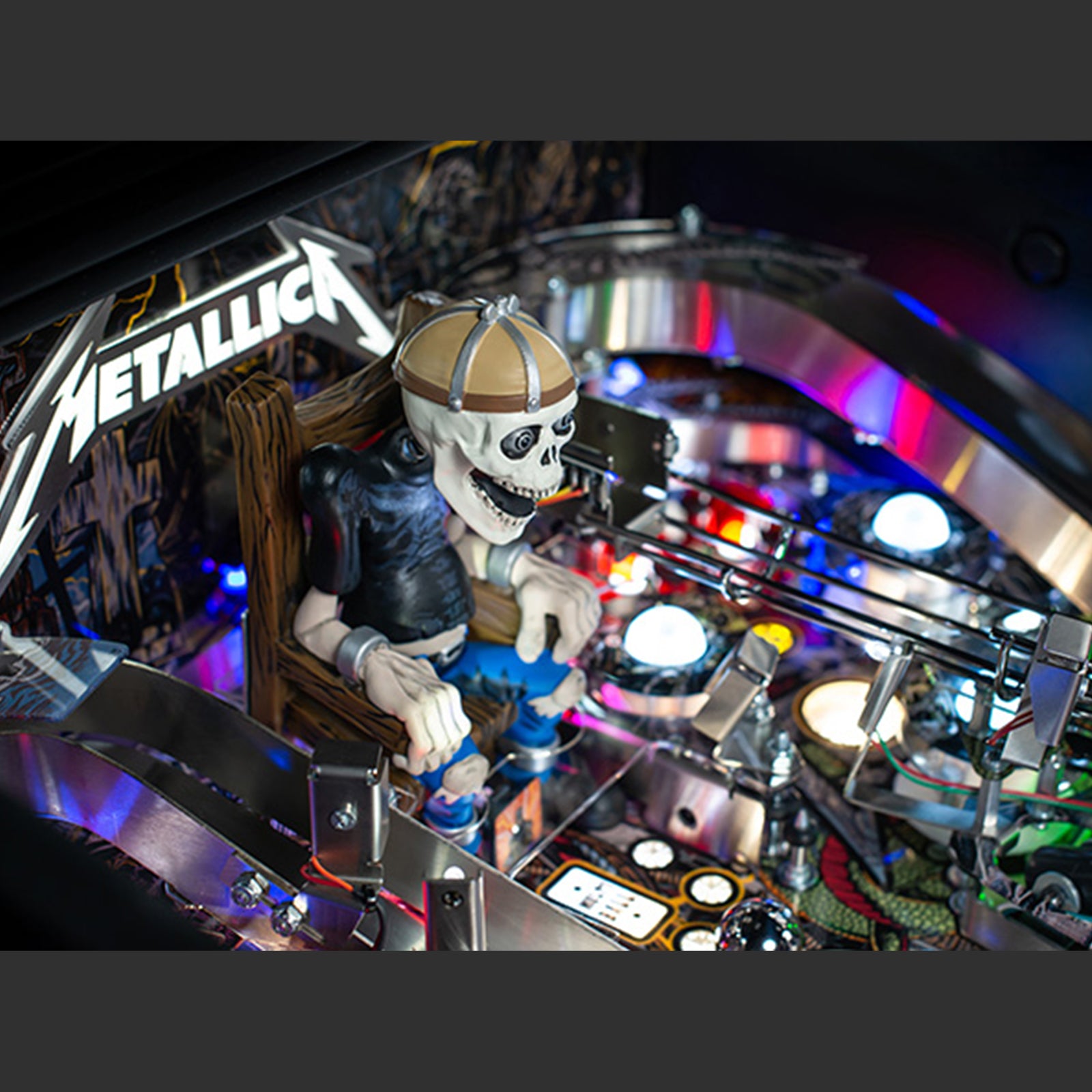 Nitro Pinball USA Sales Stern Metallica Remastered Premium Pinball Machine Playfield