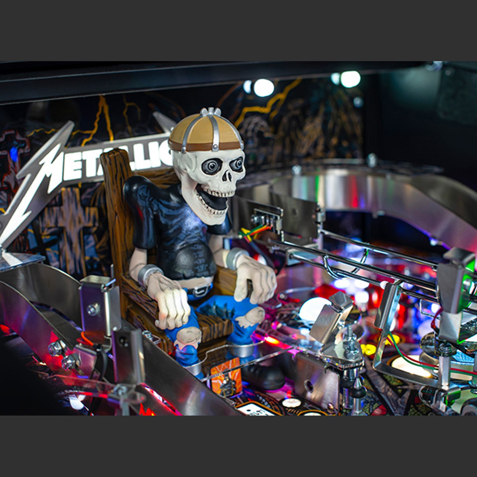 Nitro Pinball USA Sales Stern Metallica Remastered Premium Pinball Machine Playfield