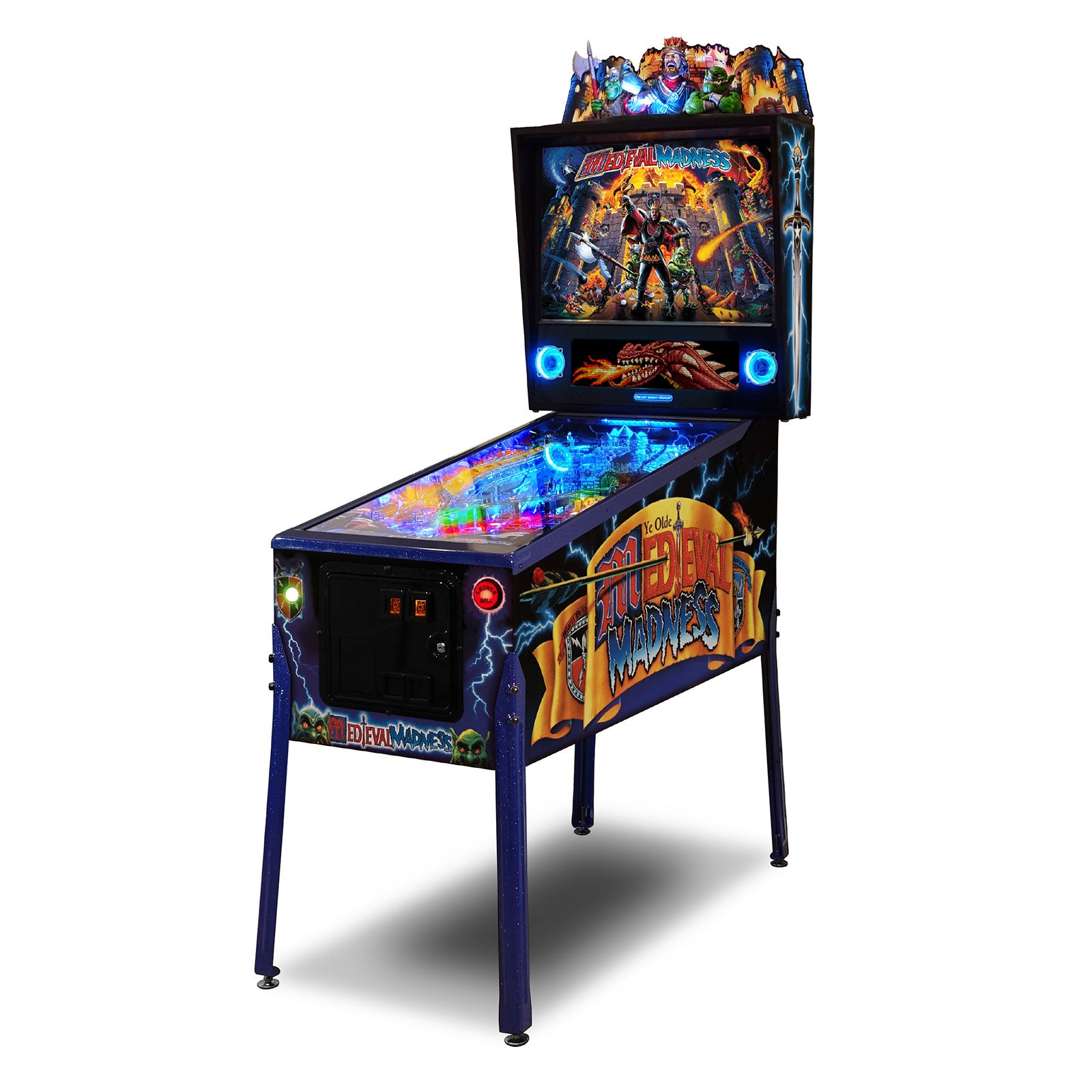 Nitro Pinball Sales Pinball Machine Medieval Madness Remake: MERLIN EDITION