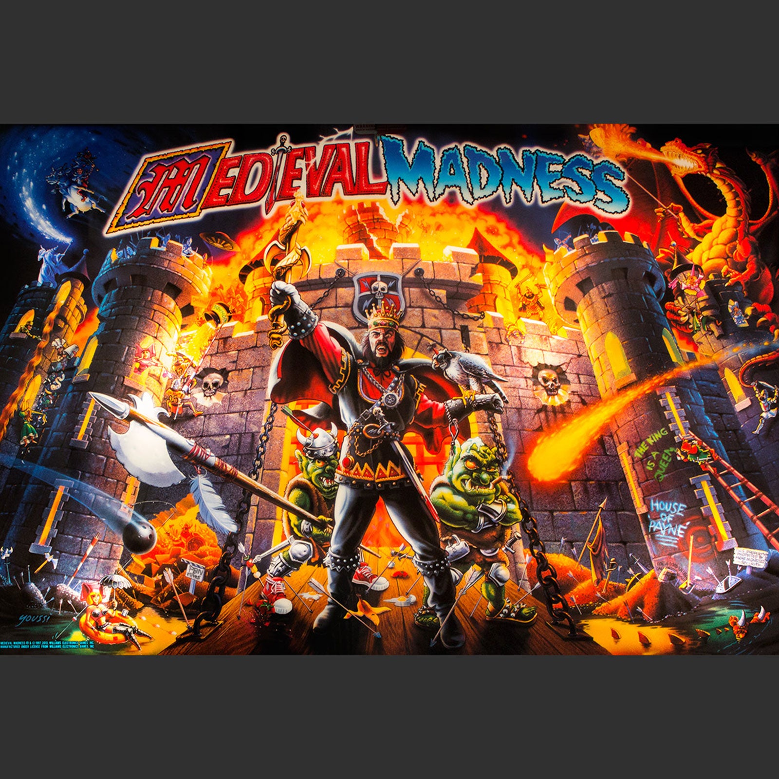 Nitro Pinball Sales Pinball Machine Medieval Madness Remake: MERLIN EDITION