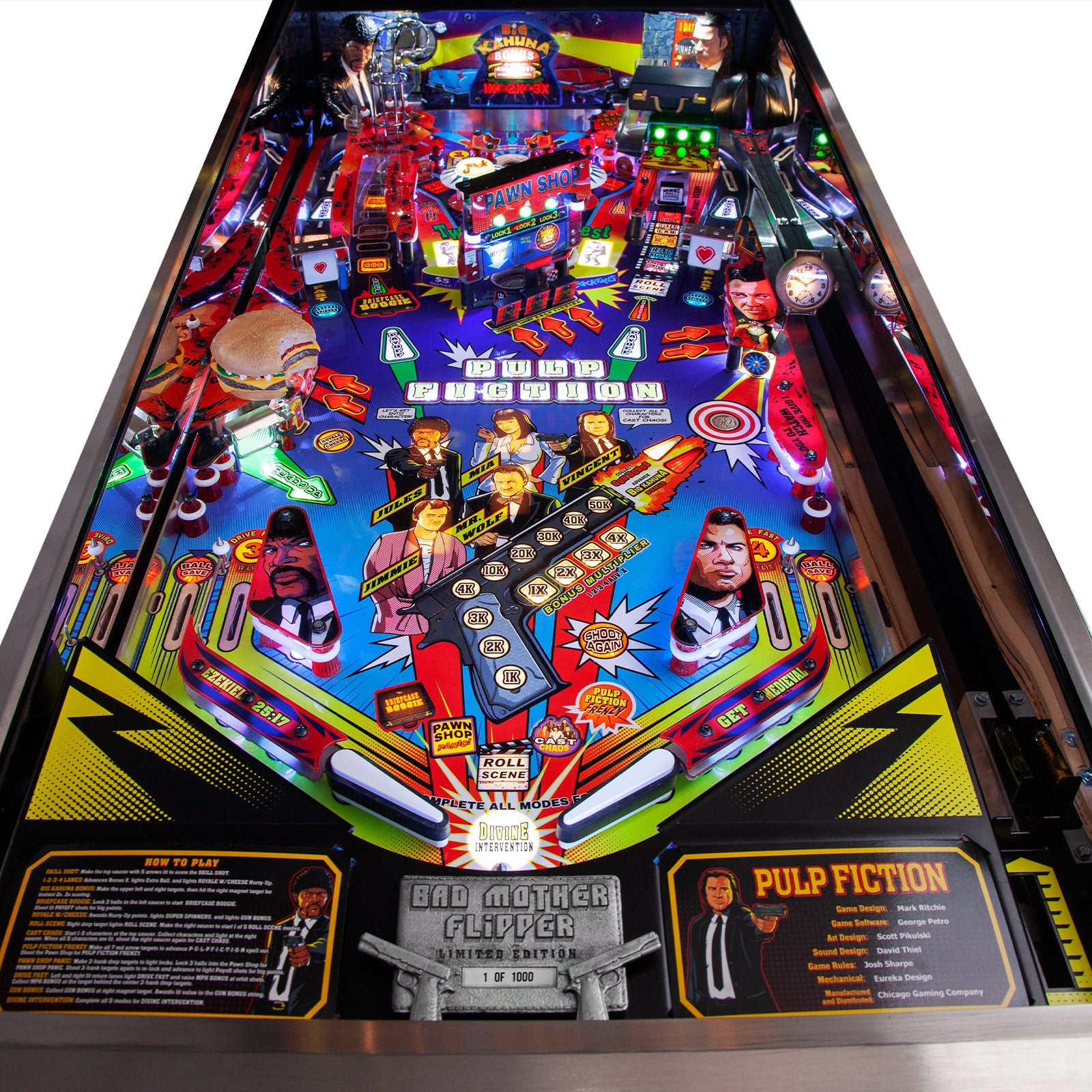 Nitro Pinball Sales USA Pulp Fiction: Special Edition Chicago Gaming Pinball Machine
