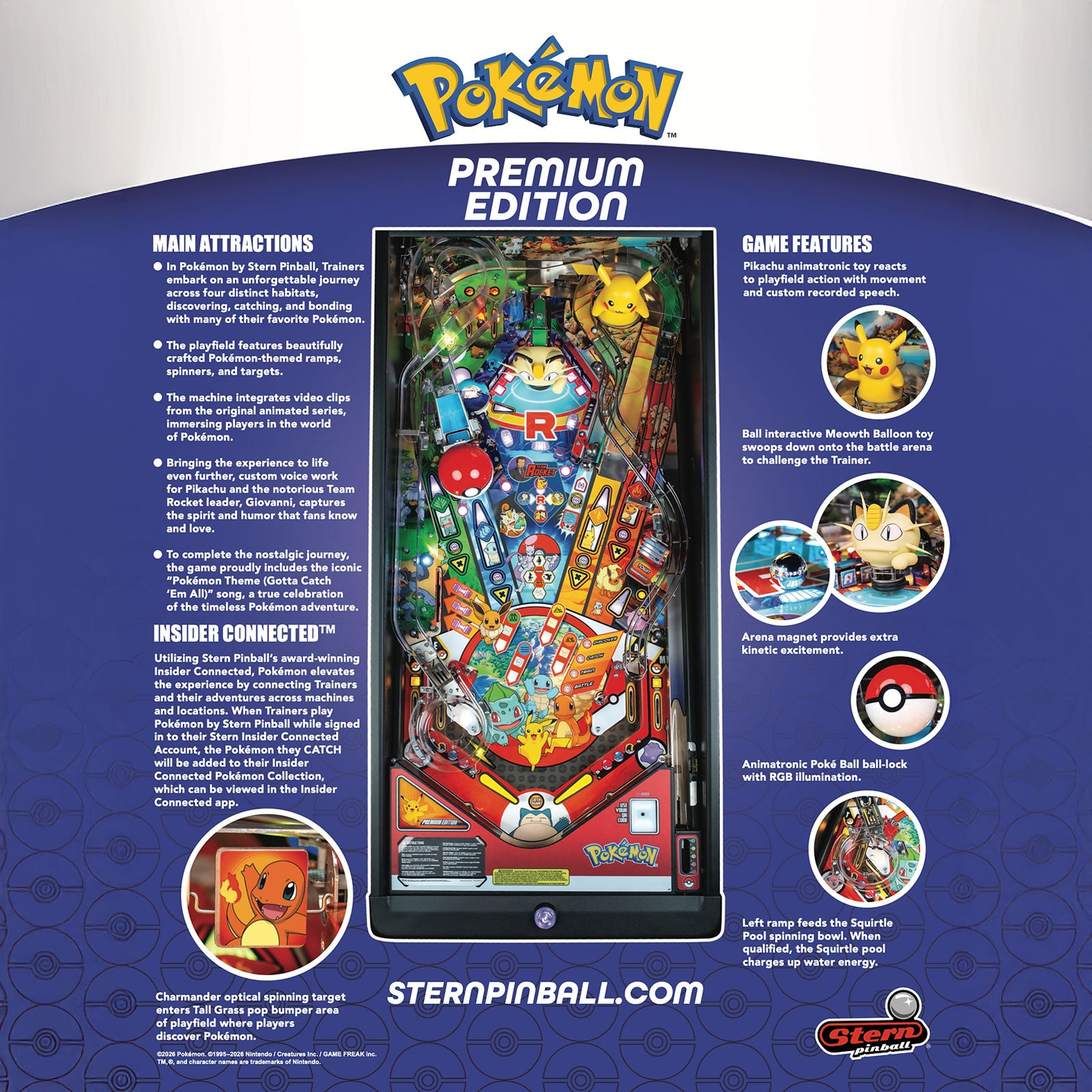 Nitro Pinball Sales Pokémon Premium Stern Pinball Machine