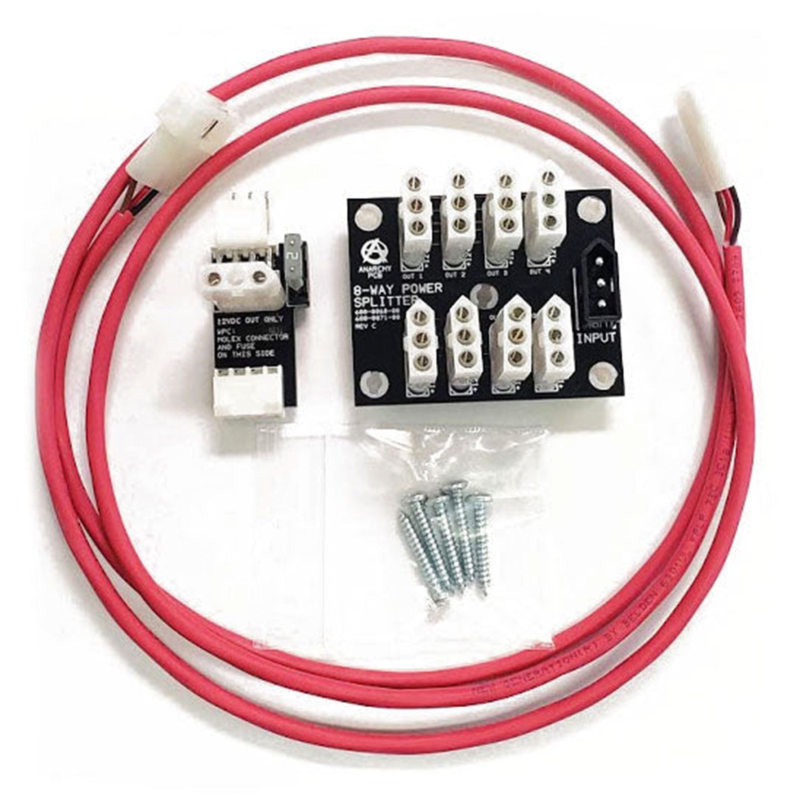 Nitro Pinball Sales Parts & Accessories Power Tap and 8-Way Power Splitter Board for Williams/Bally WPC Pinball Machines