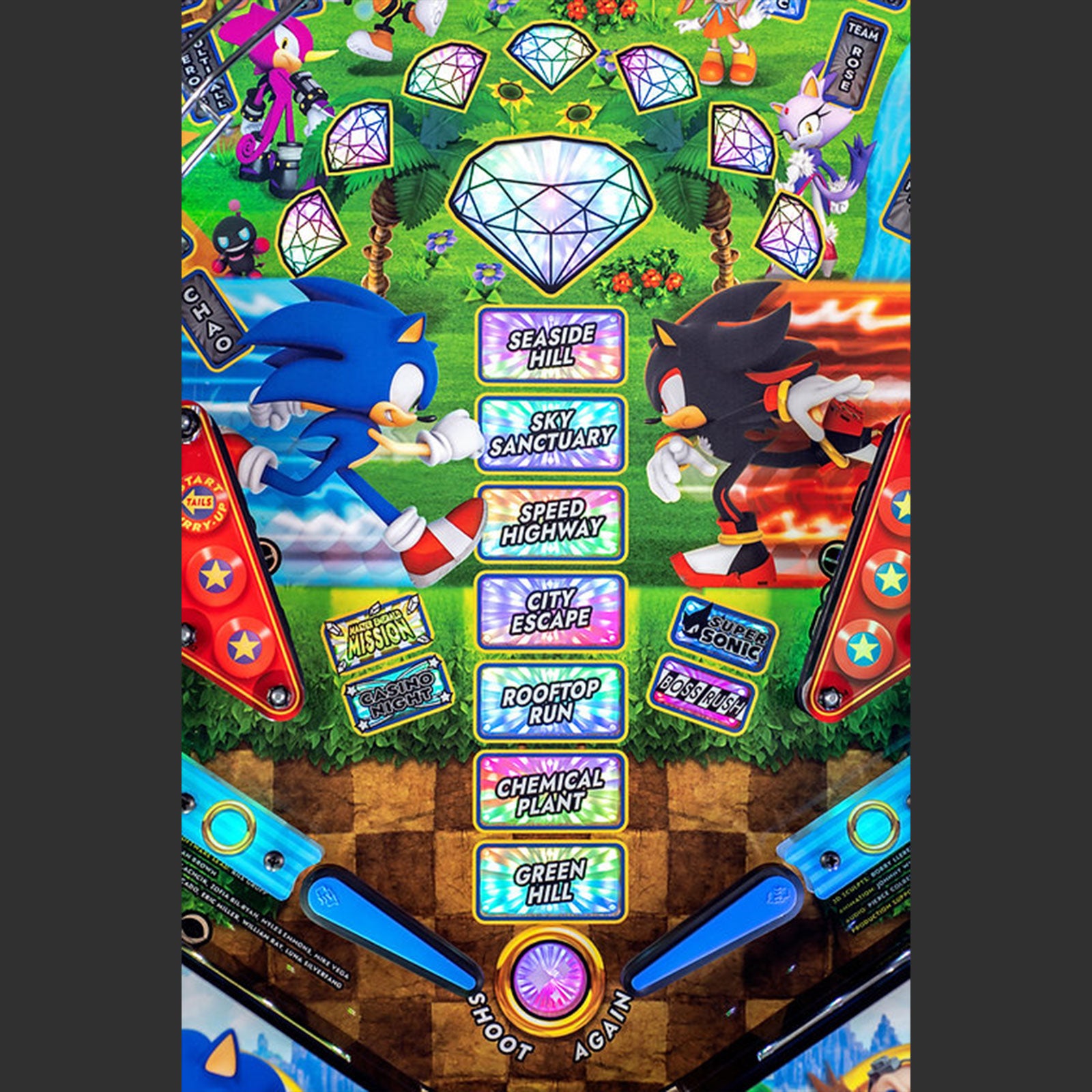 Nitro Pinball Sales SONIC The Hedgehog ARCADE Edition Jersey Jack Pinball Machine