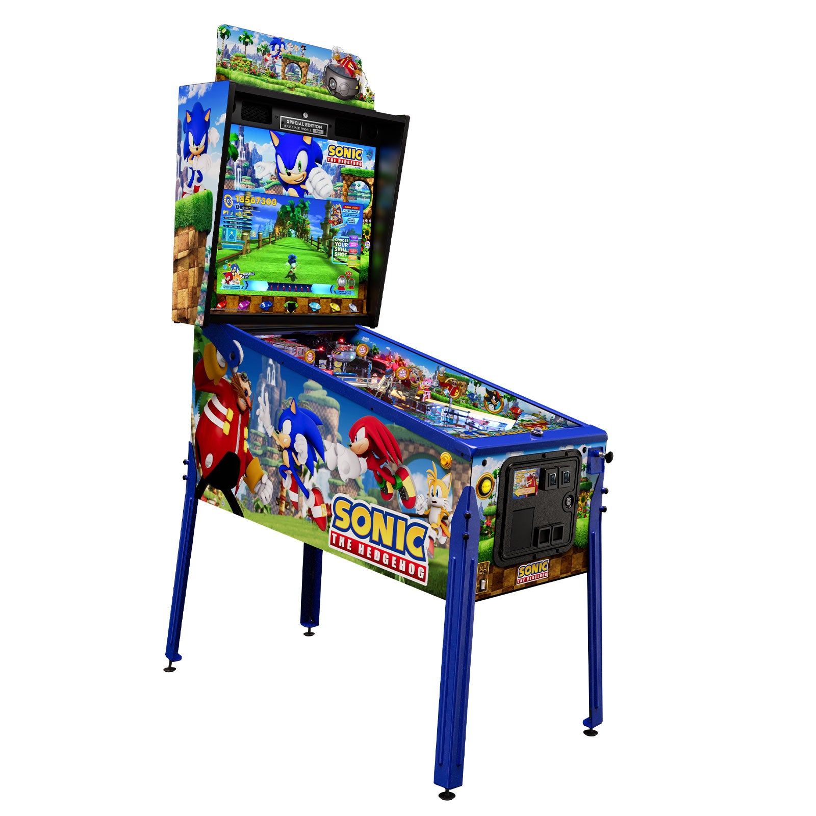Nitro Pinball Sales SONIC The Hedgehog Special Edition Jersey Jack Pinball Machine