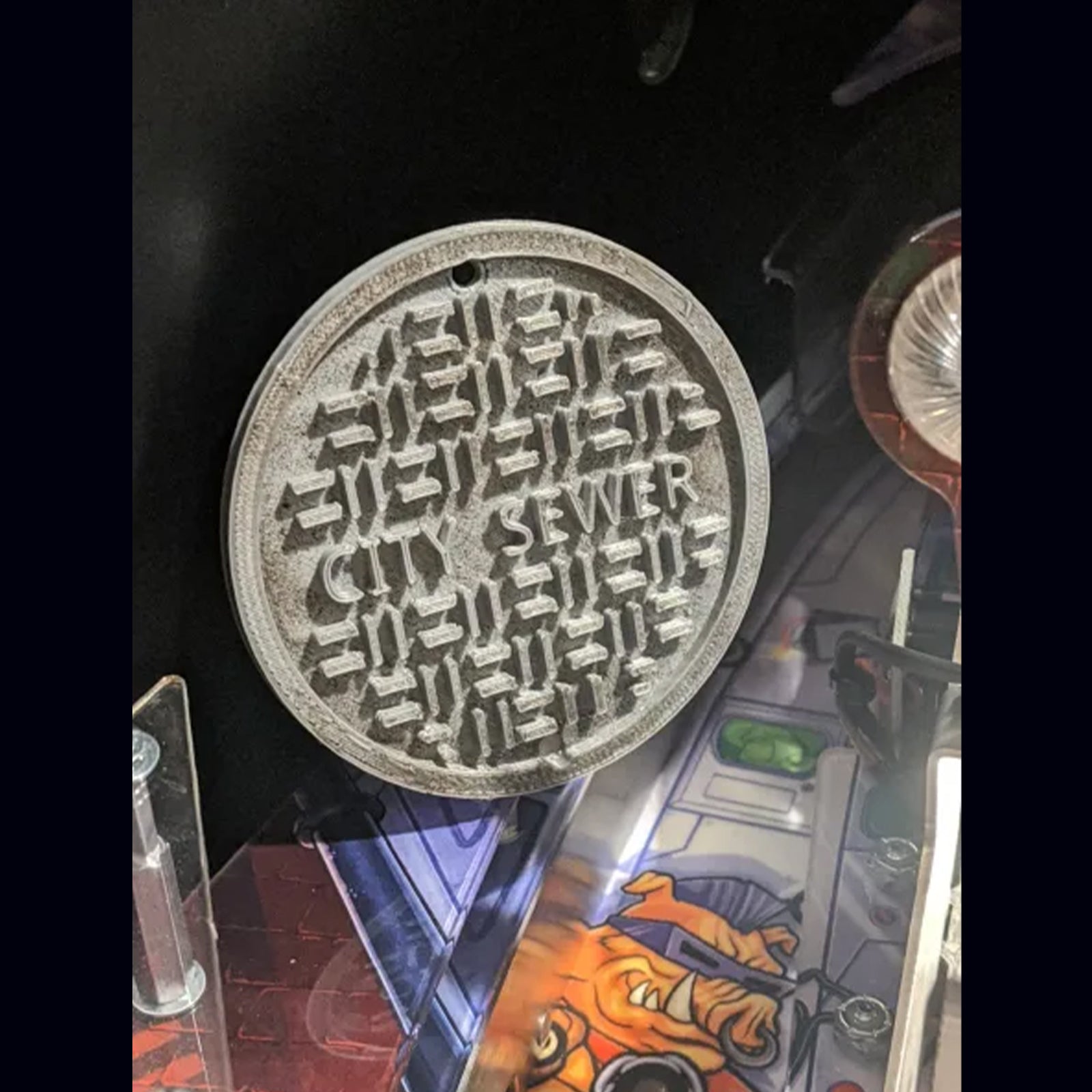 Nitro Pinball Sales Playfield Accessories TMNT City Sewer Manhole Cover