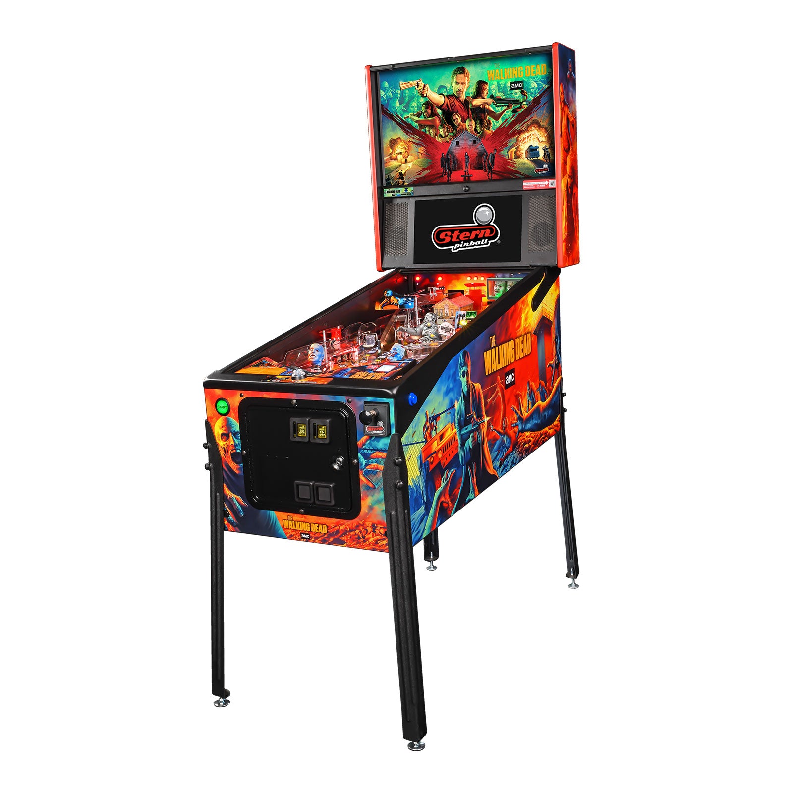 Nitro Pinball Sales The Walking Dead REMASTERED Premium Stern Pinball Machine