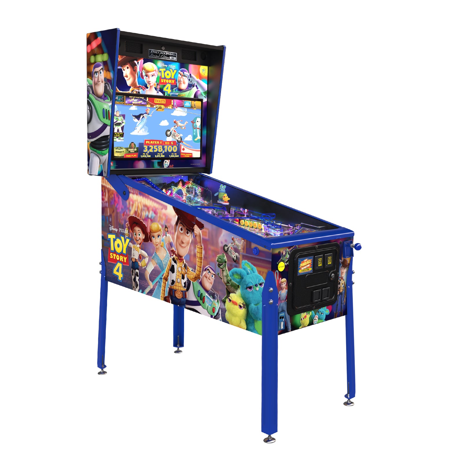 Nitro Pinball Sales USA Toy Story Limited Edition Jersey Jack Pinball Machine