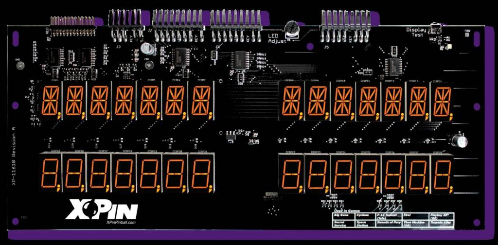 XP-WMS11610-Orange WMS-7 Digit Display - Nitro Pinball Sales