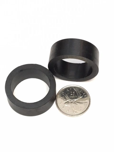 Flipper - 1" Mini Black Flipper Rubber - Nitro Pinball Sales