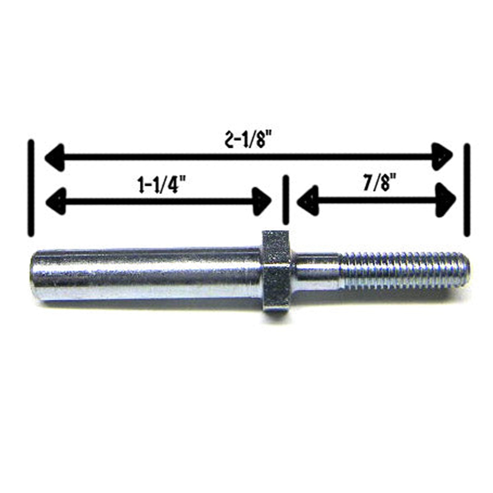 Nitro Pinball Machines Sales Parts and Accessories 2-1/4" Tall Metal Post With Threaded Base and (Female) Threaded Top