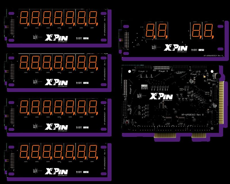 XP-WMS8363-Orange WMS-7 Digit Display - Nitro Pinball Sales