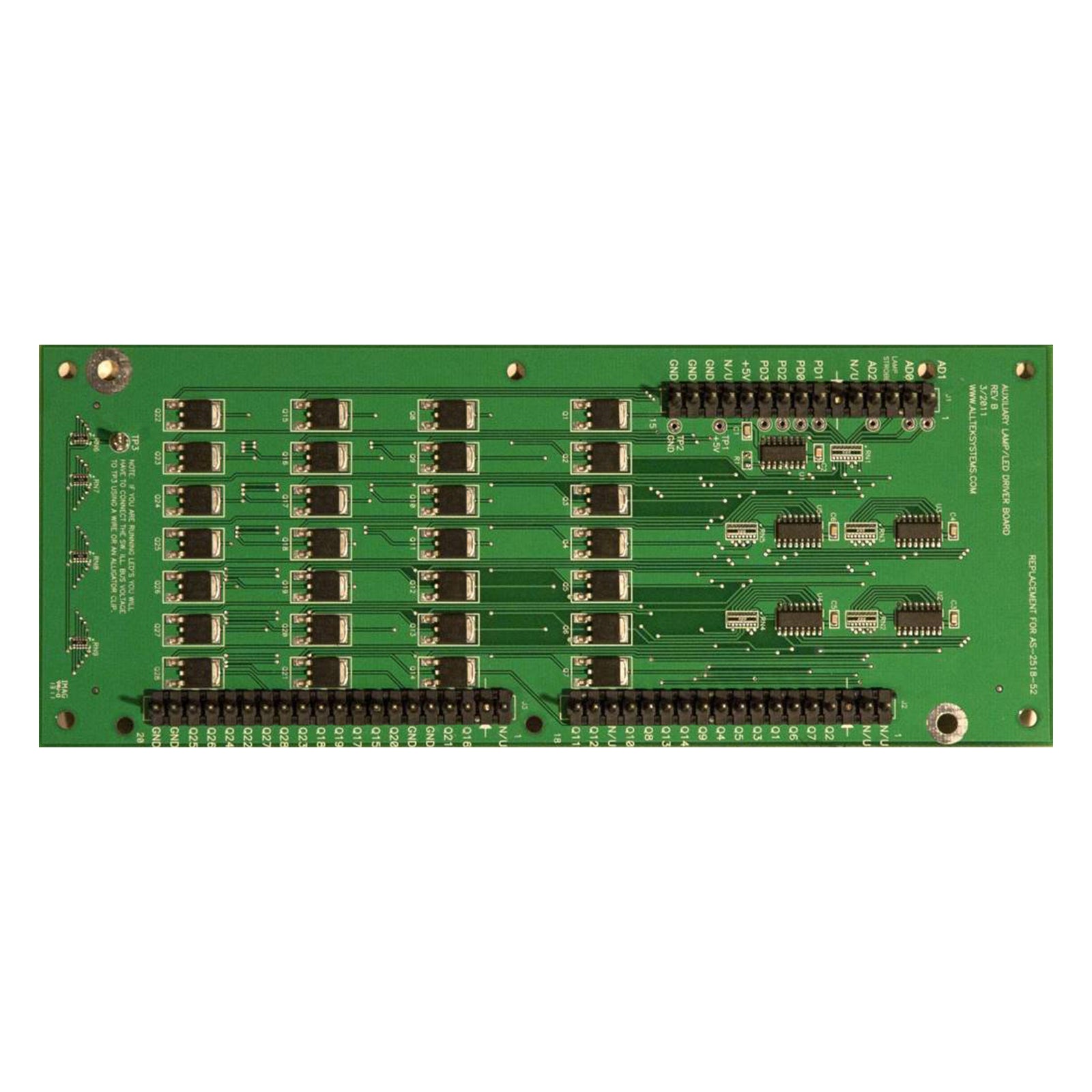 Nitro Pinball Sales Pinball Machine s Parts and accessories -  ALLTEK - Bally/Stern Auxiliary LED/Lamp Driver Board for (AS-2518-52)