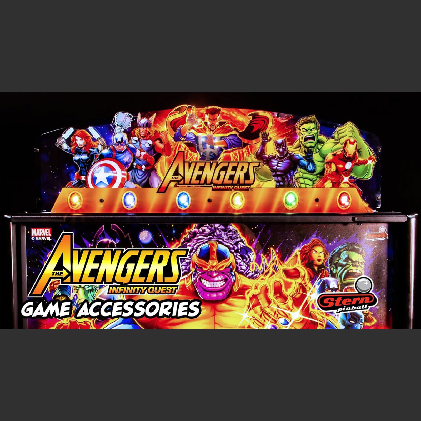 Nitro Pinball Sales USA AVENGERS Assemble: Infinity Quest TOPPER Pinball Accessories