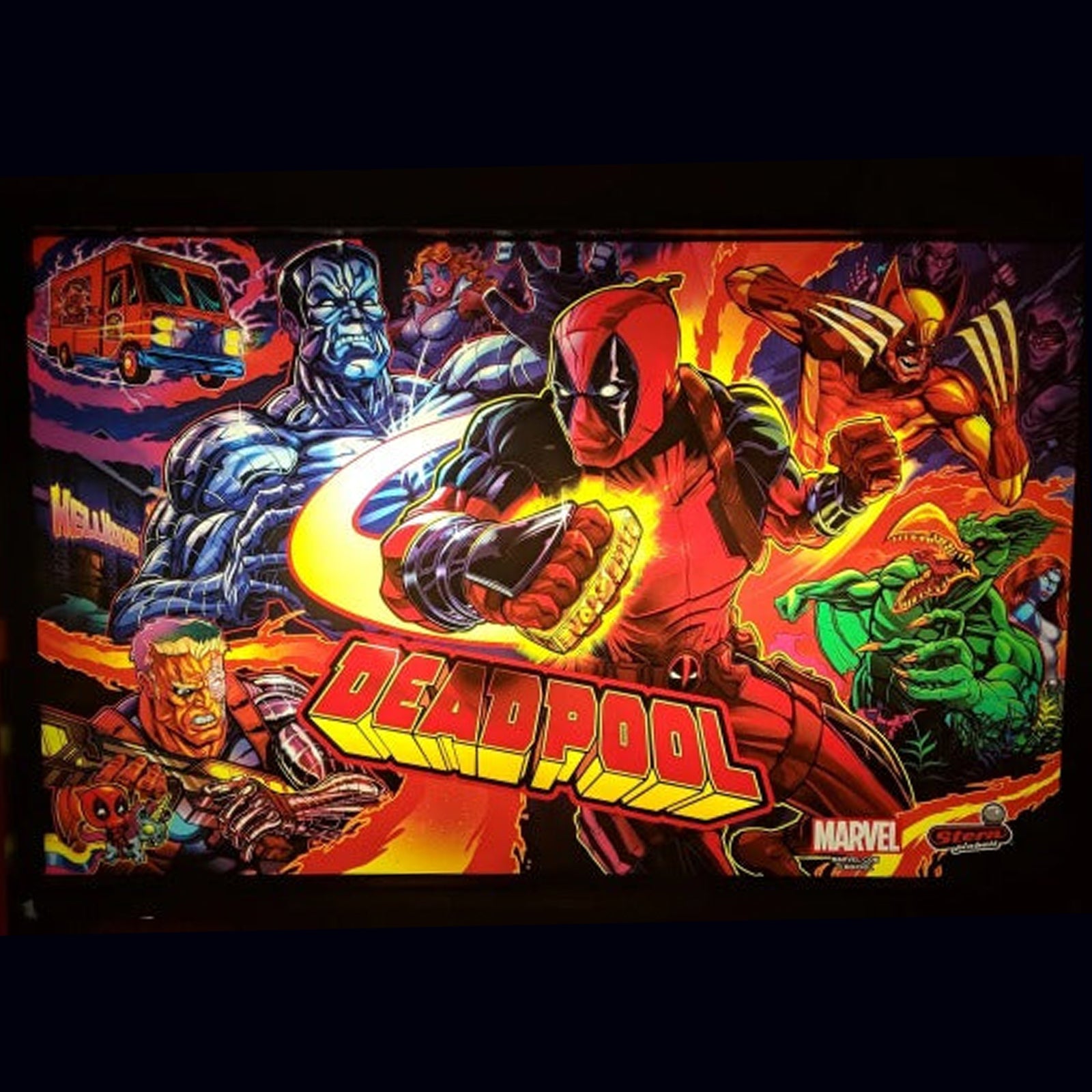 Nitro Pinball Sales Pinball Playfield Accessories Deadpool Pinball LED Custom Backbox Light Kit