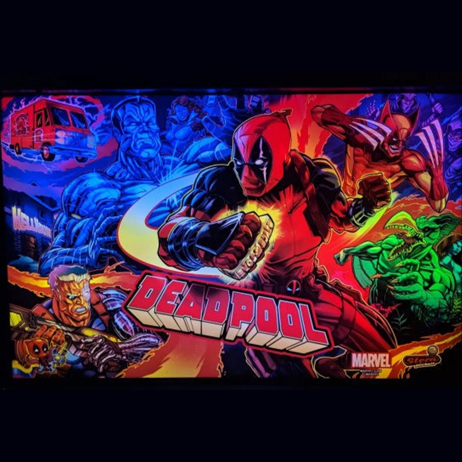 Nitro Pinball Sales Pinball Playfield Accessories Deadpool Pinball LED Custom Backbox Light Kit