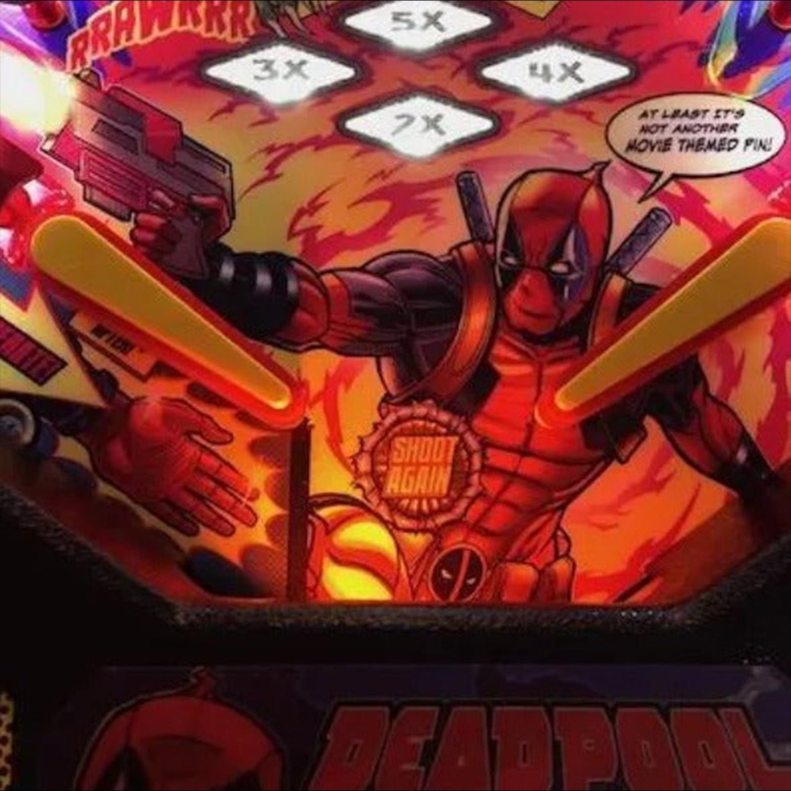 Nitro Pinball Sales Playfield Accessories Deadpool Pinball LED Strip Trough Light Kit - RED