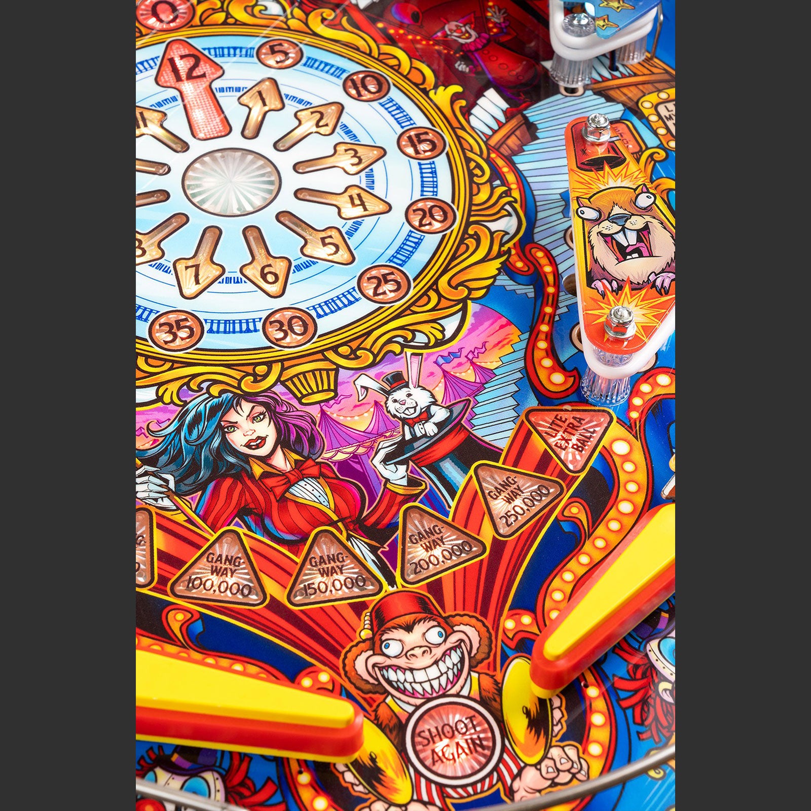 Nitro Pinball Sales USA Pedretti Pinball Machine FunHouse Limited Edition Playfield