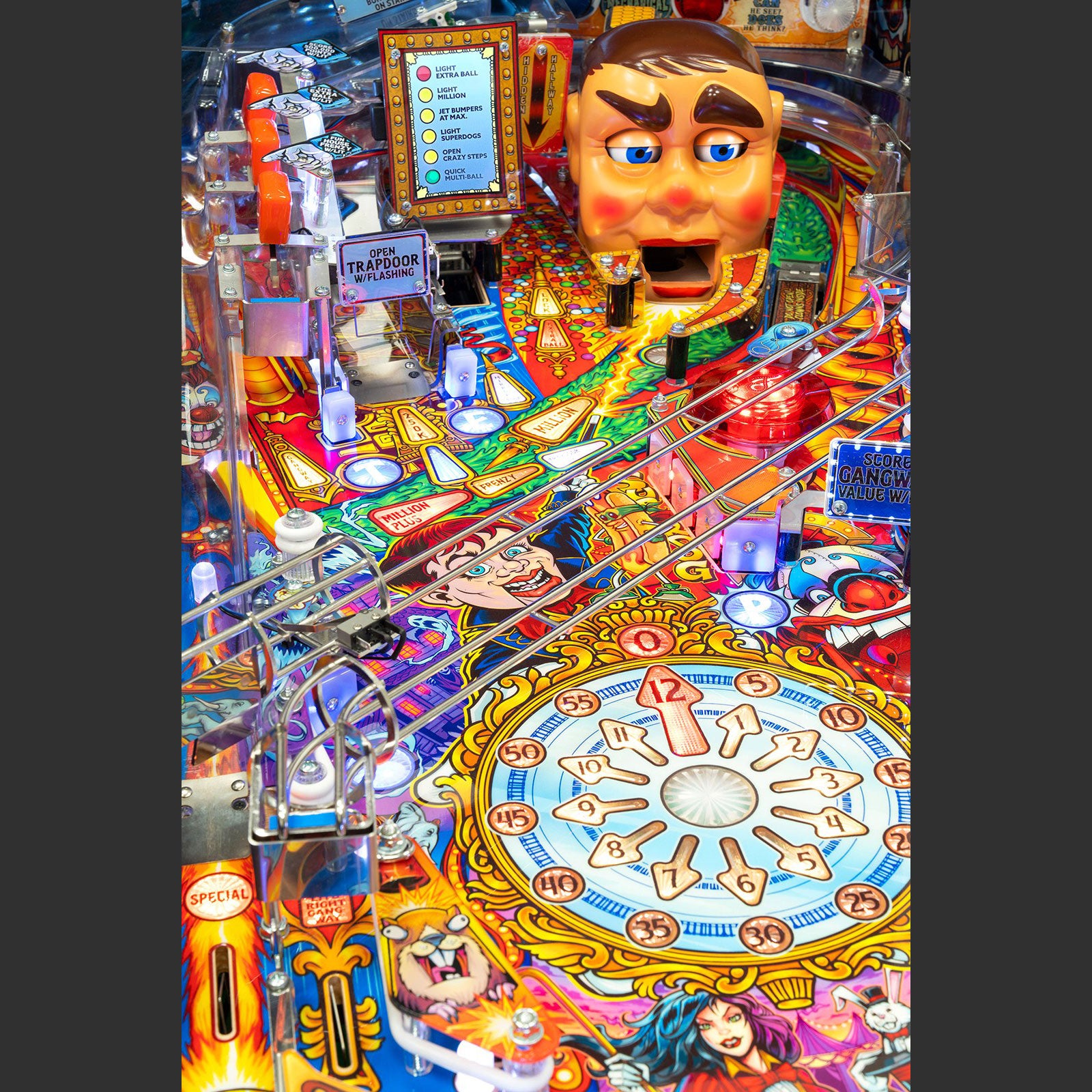 Nitro Pinball Sales USA Pedretti Pinball Machine FunHouse Limited Edition Playfield