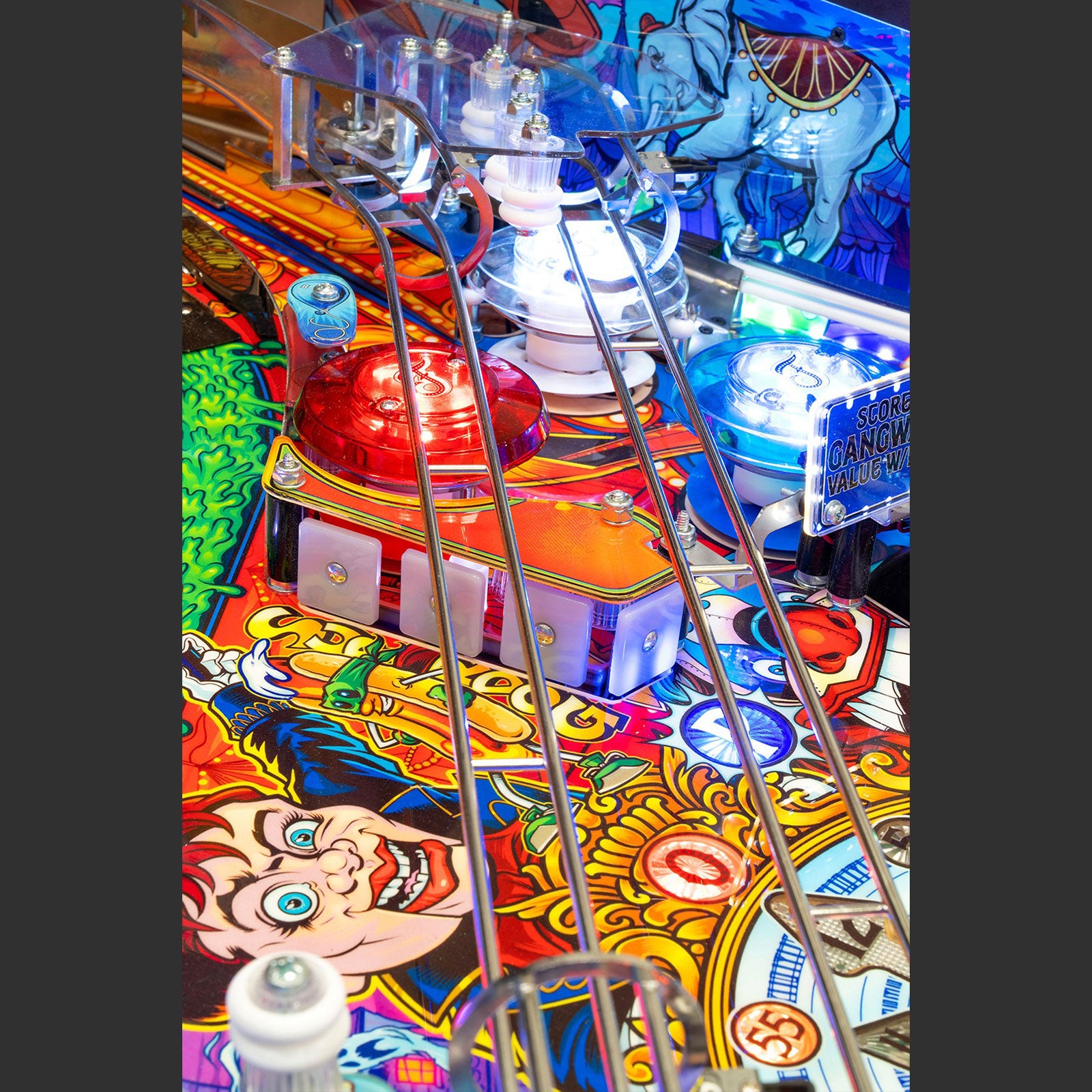 Nitro Pinball Sales USA Pedretti Pinball Machine FunHouse Limited Edition Playfield