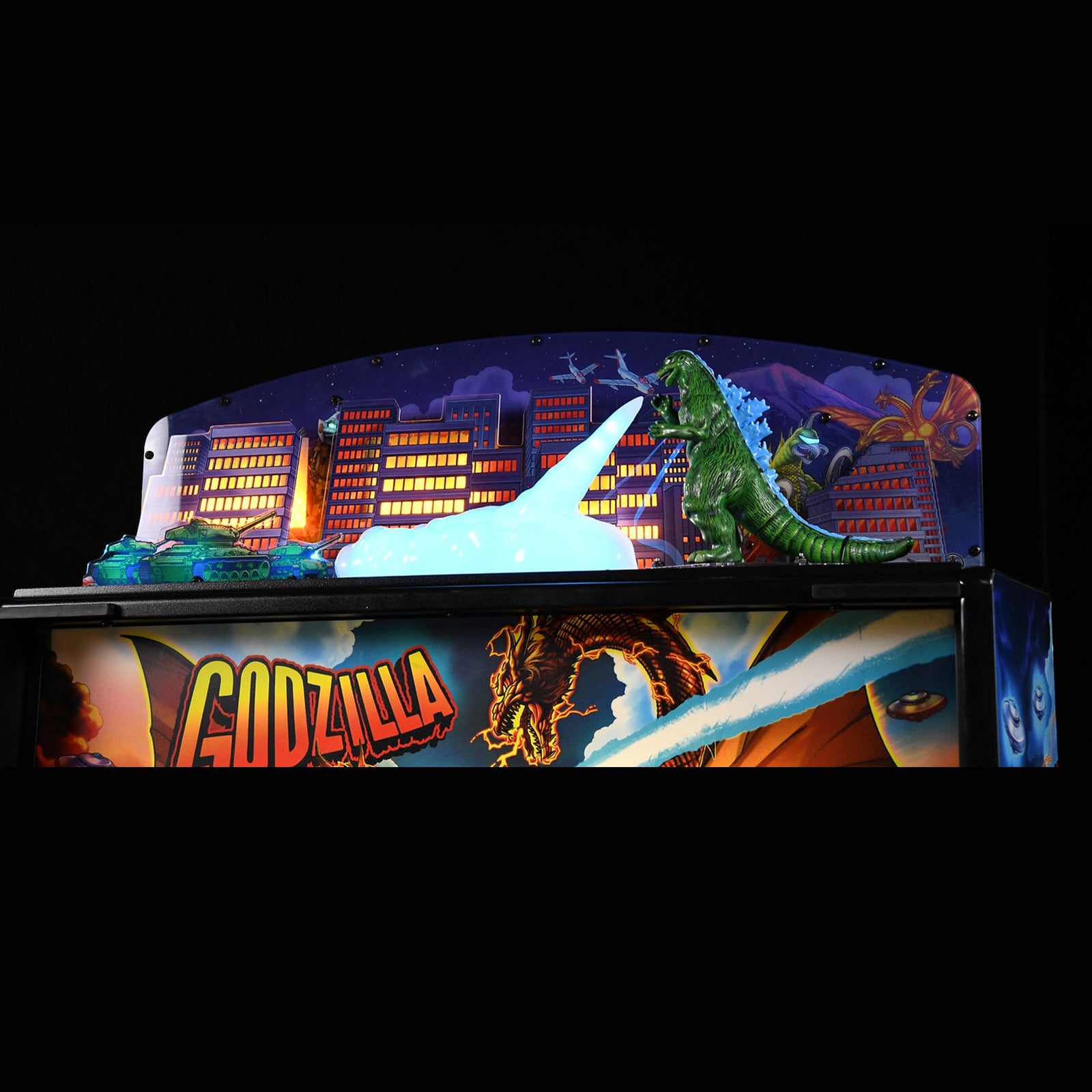 Nitro Pinball Sales USA Stern Accessories GODZILLA "Heat Ray Destruction" Pinball Topper