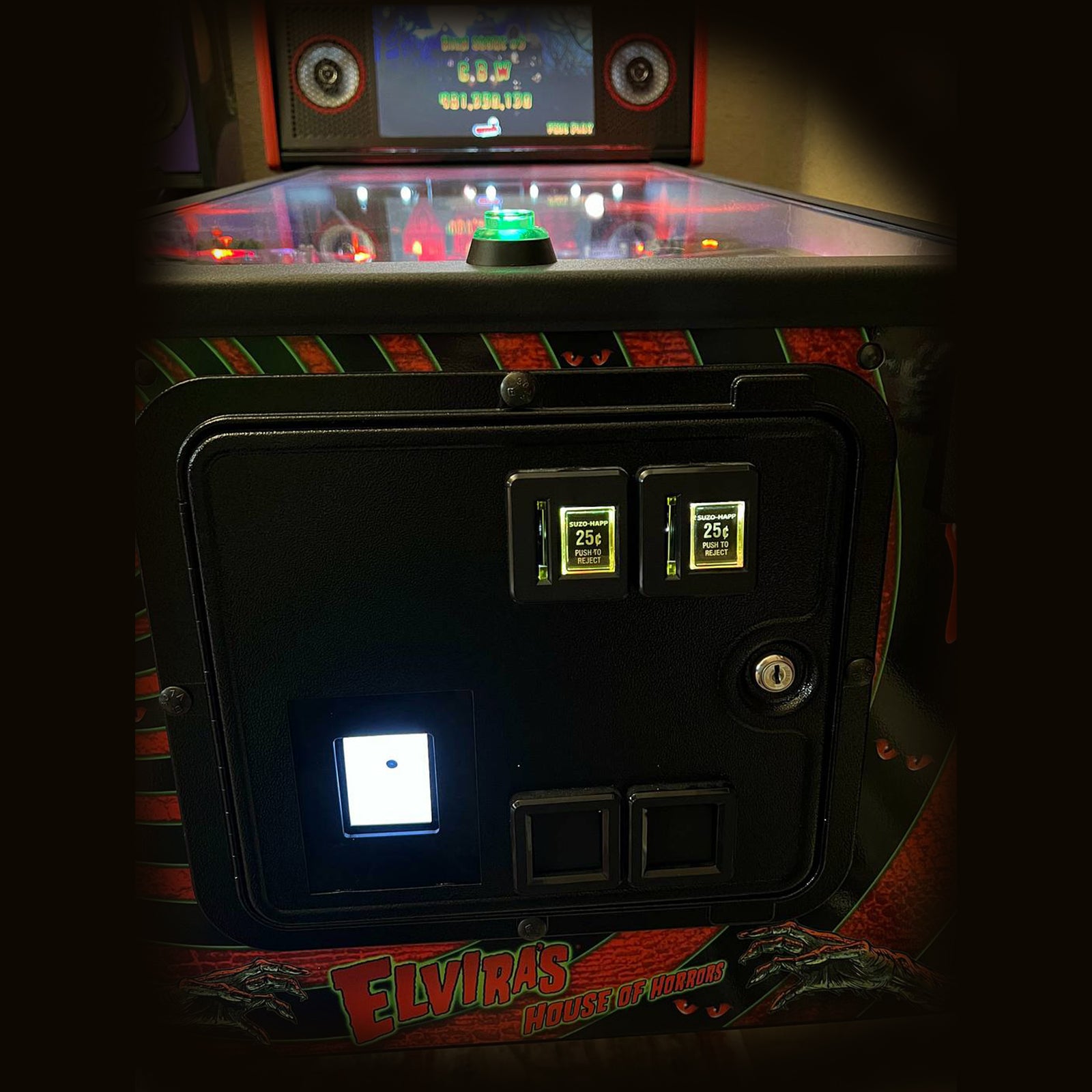 Nitro Pinball Sales Pinball Playfield Accessories Insider Connected QR Code Reader COIN DOOR Mount 