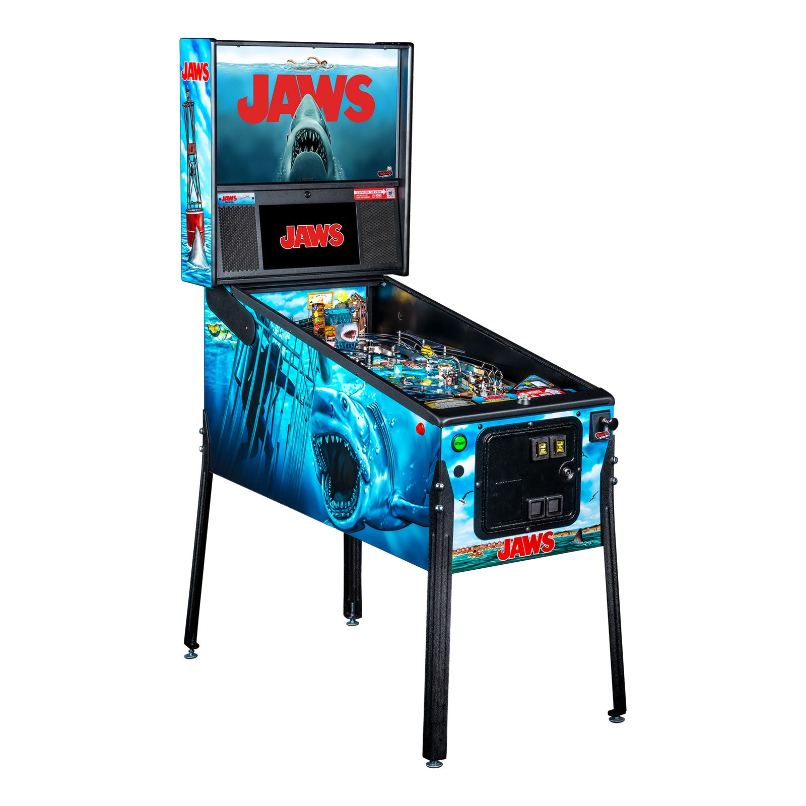 Nitro Pinball Sales USA Stern Pinball Machine Jaws Pro